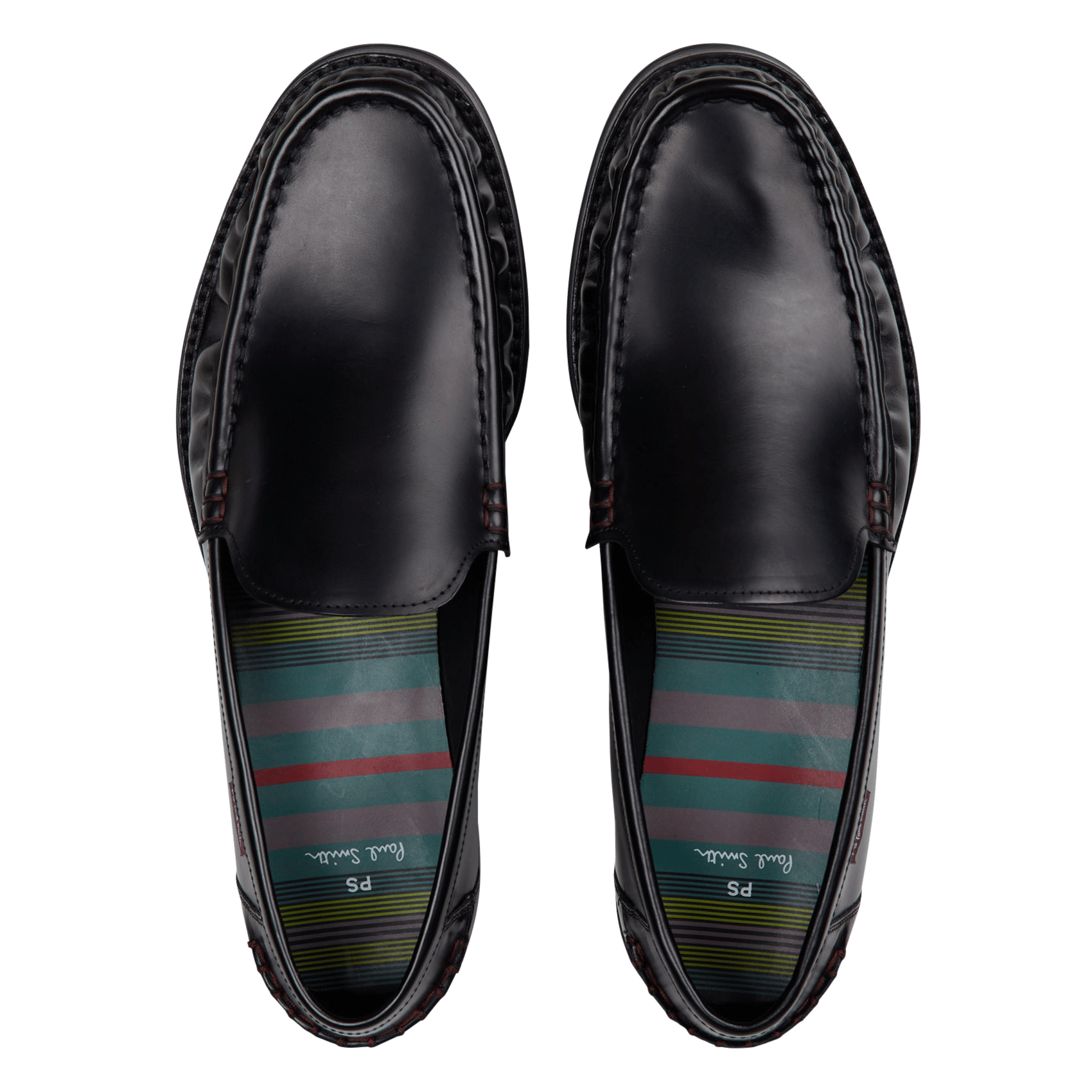 Mocassins van glad leer PAUL SMITH Zwart