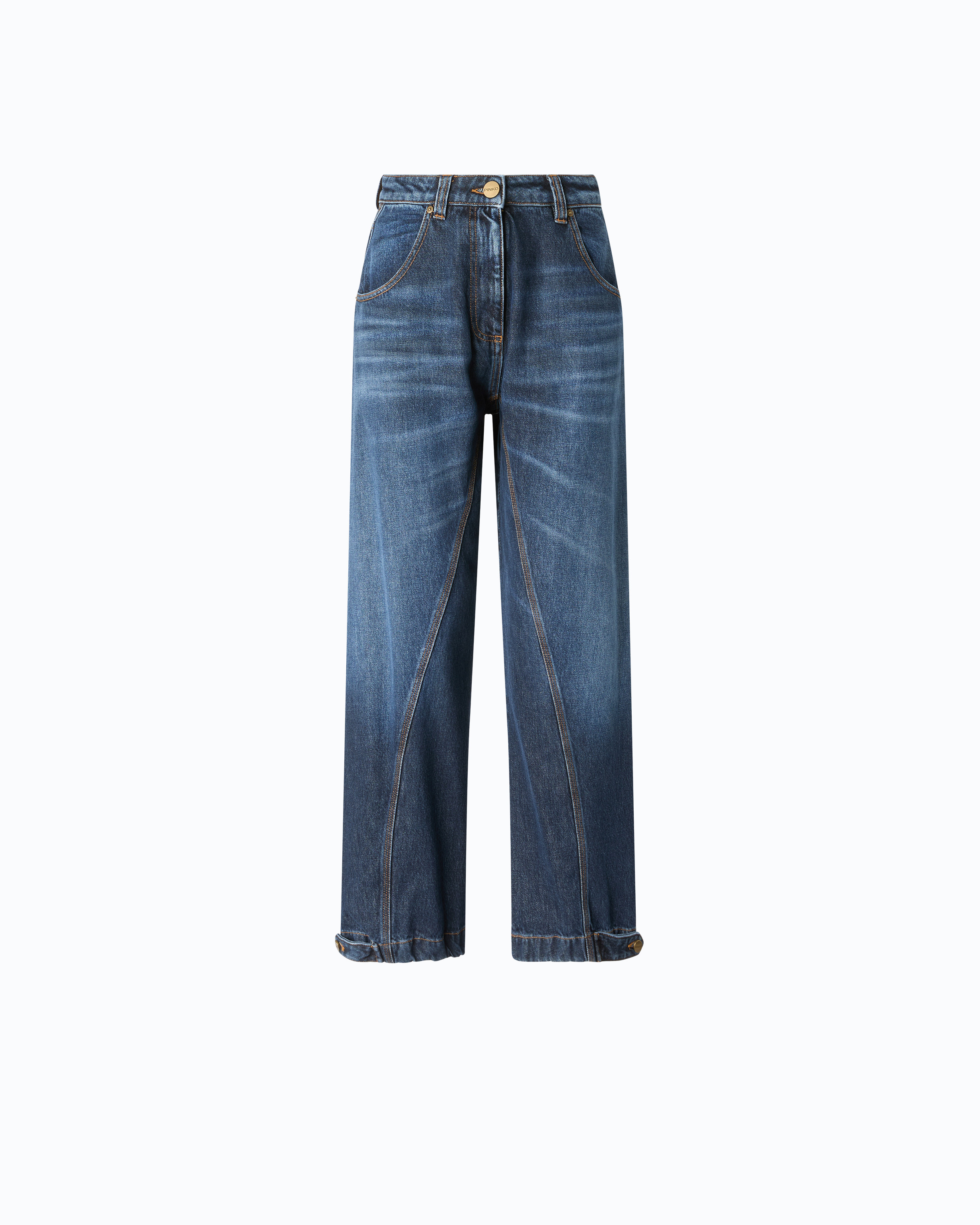 Jean straight-fit avec passant workwear PINKO Bleu