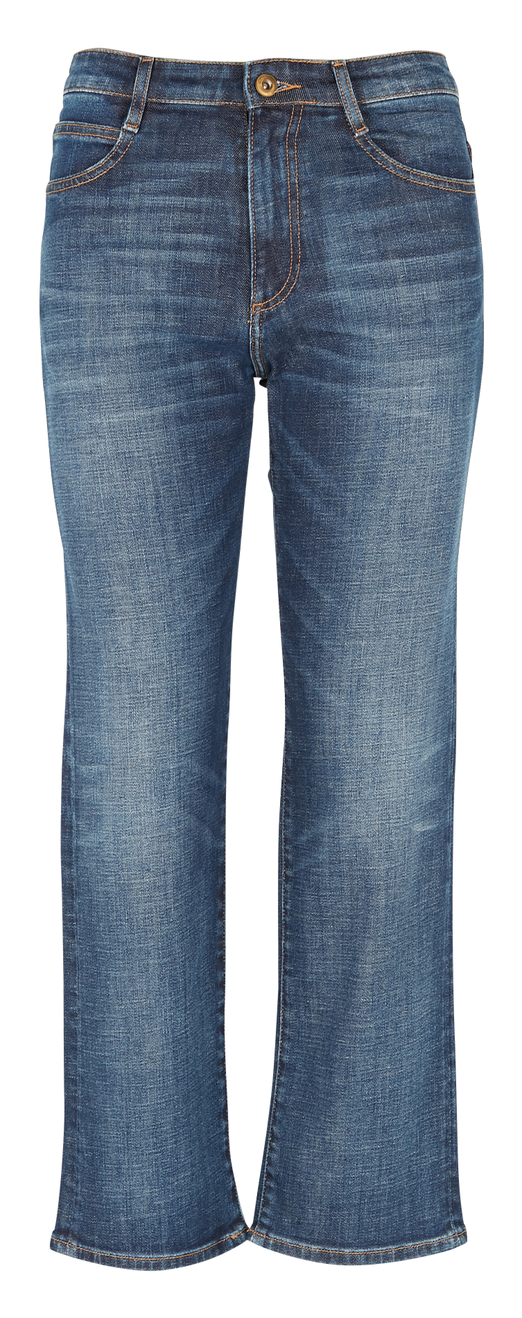 Cotton-blend straight-leg jeans SESSUN Blue