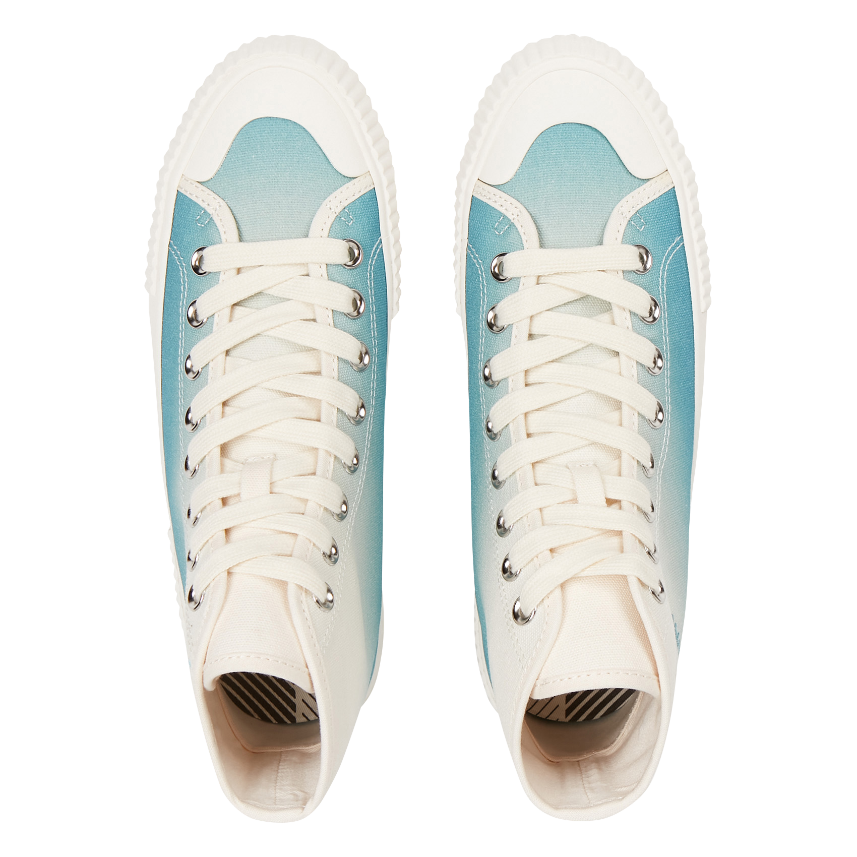Baskets montantes en toile PAUL SMITH Bleu