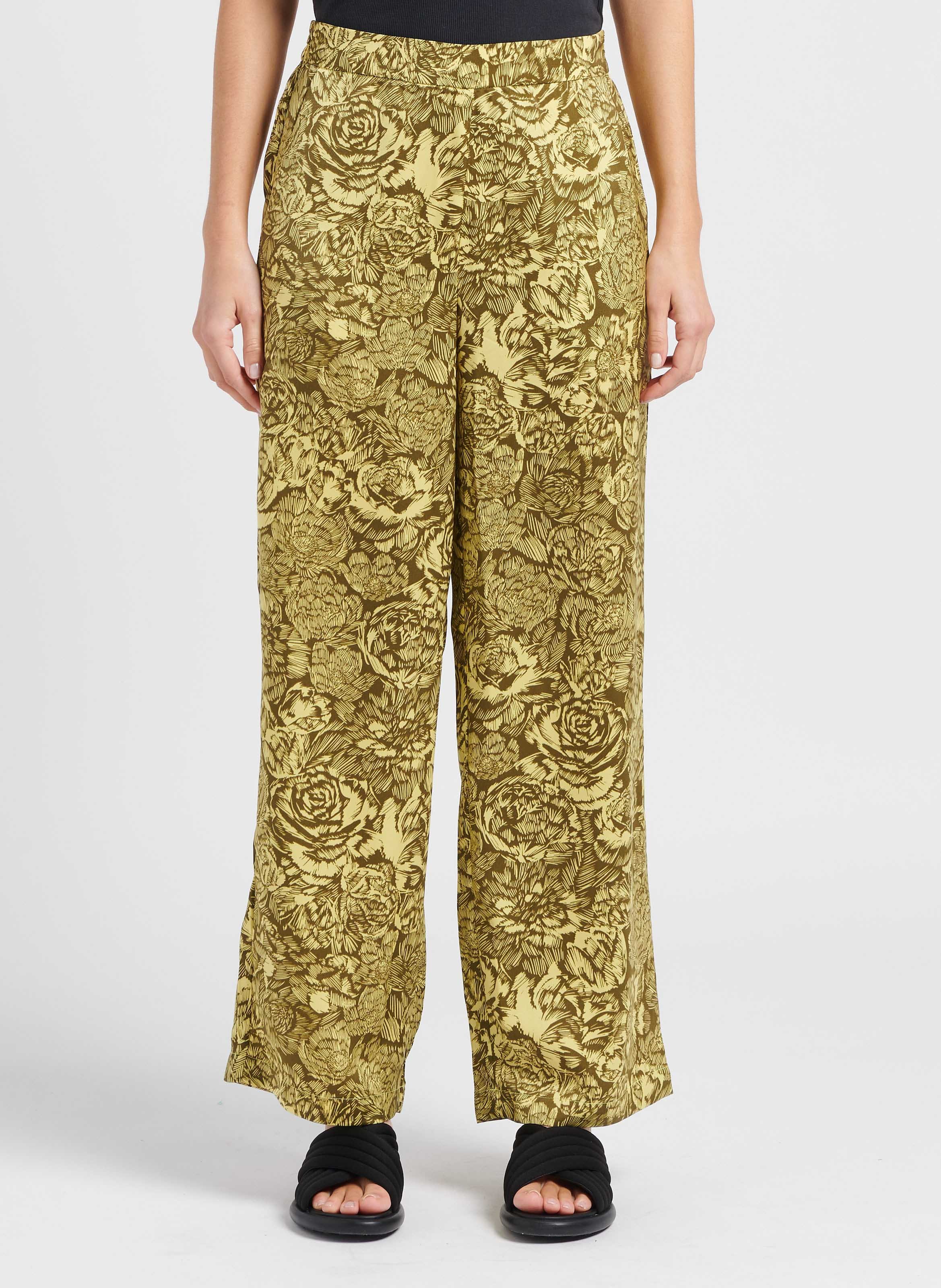 Pantalon large taille haute à imprimé  MOSS COPENHAGEN