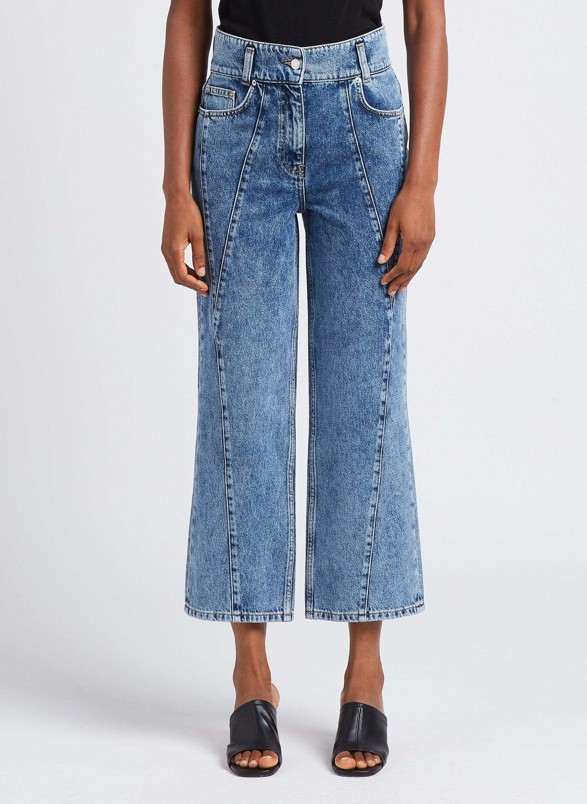 Faded straight-leg jeans IRO Blue