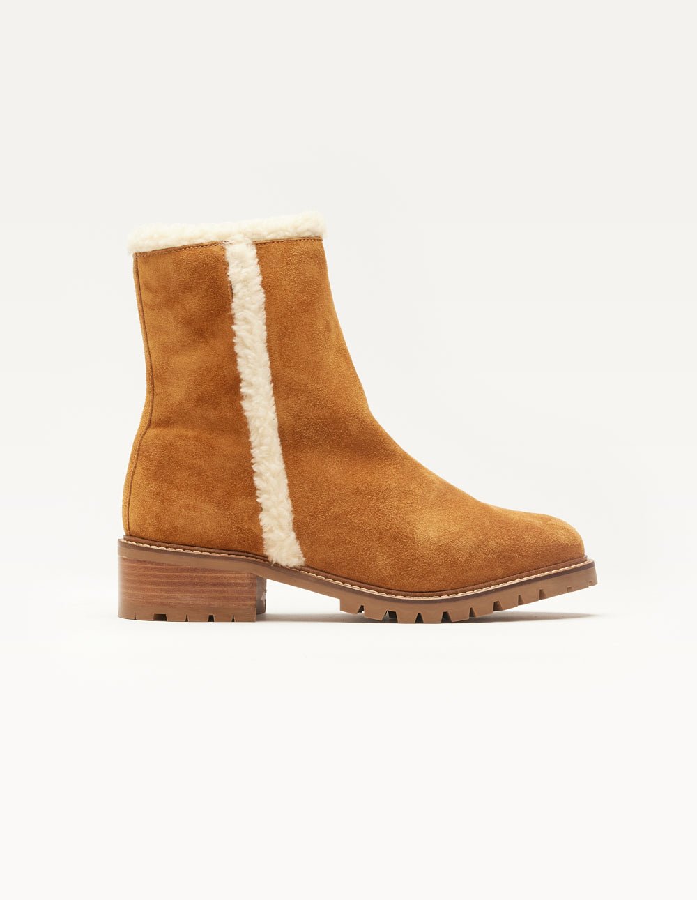 Suede fur-lined boots ODAJE EX. M.MOUSTACHE Brown