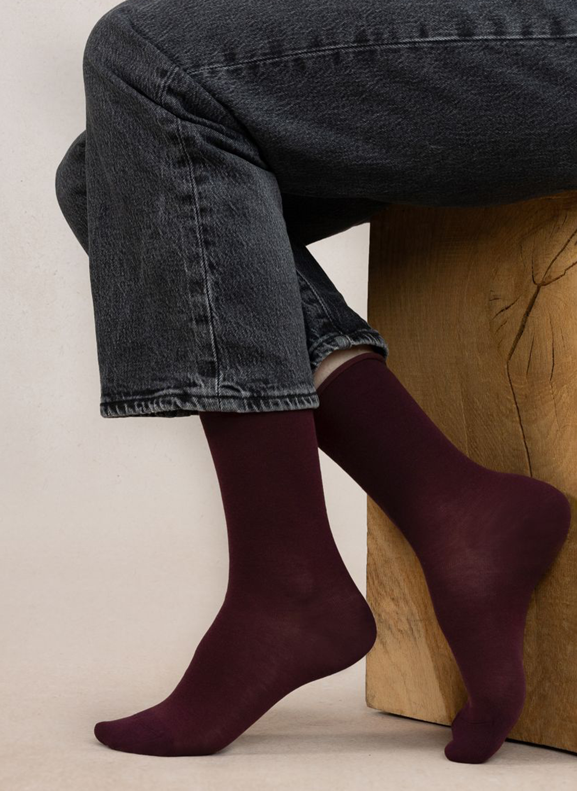 Velvety socks BLEUFORET Purple