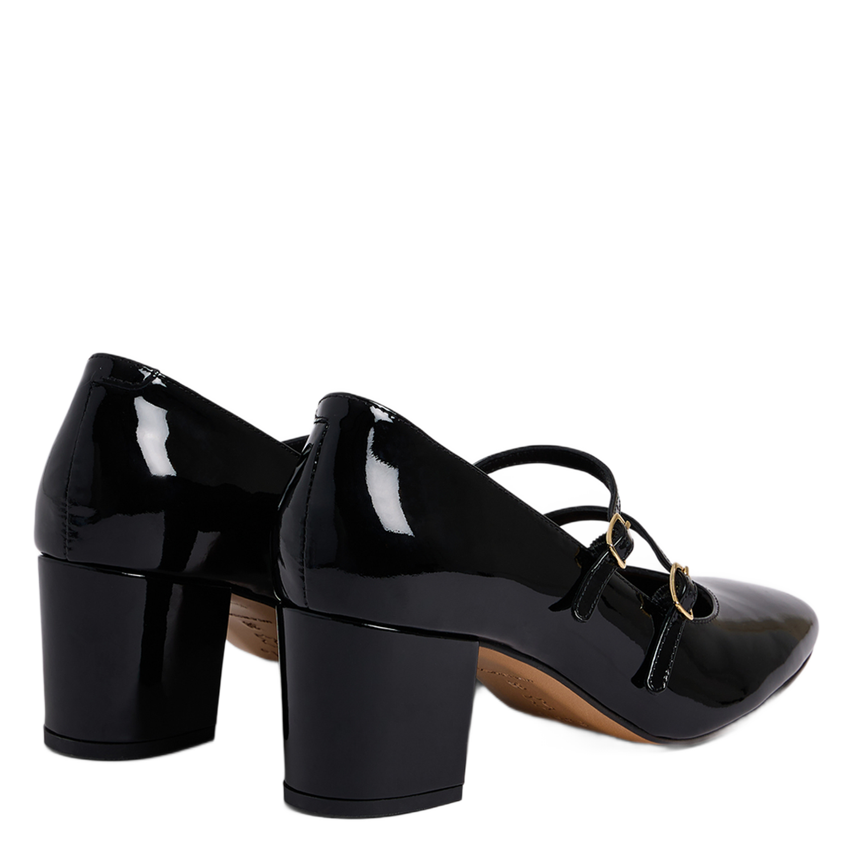 Heeled leather Mary Janes PABLO Black