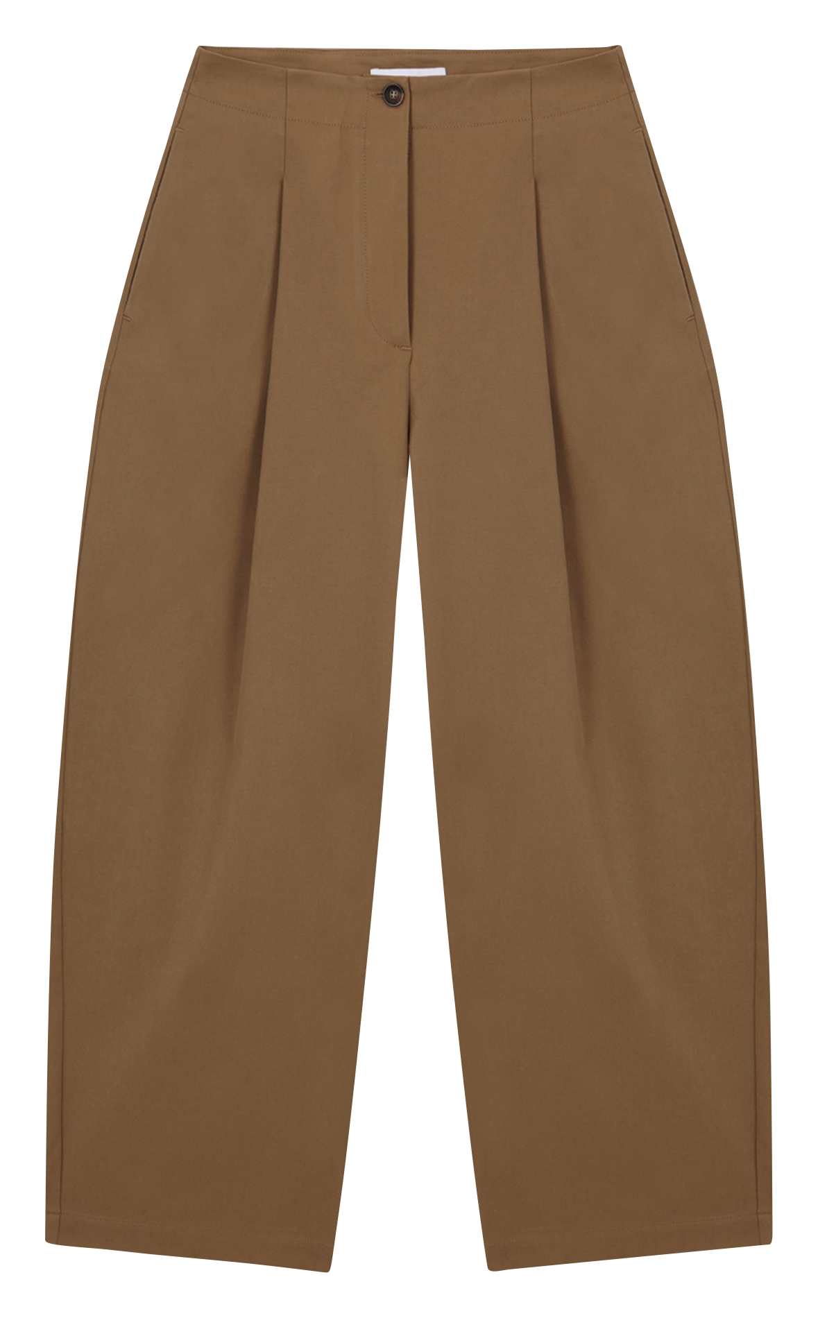 Pantalon large en coton RITA ROW Marron