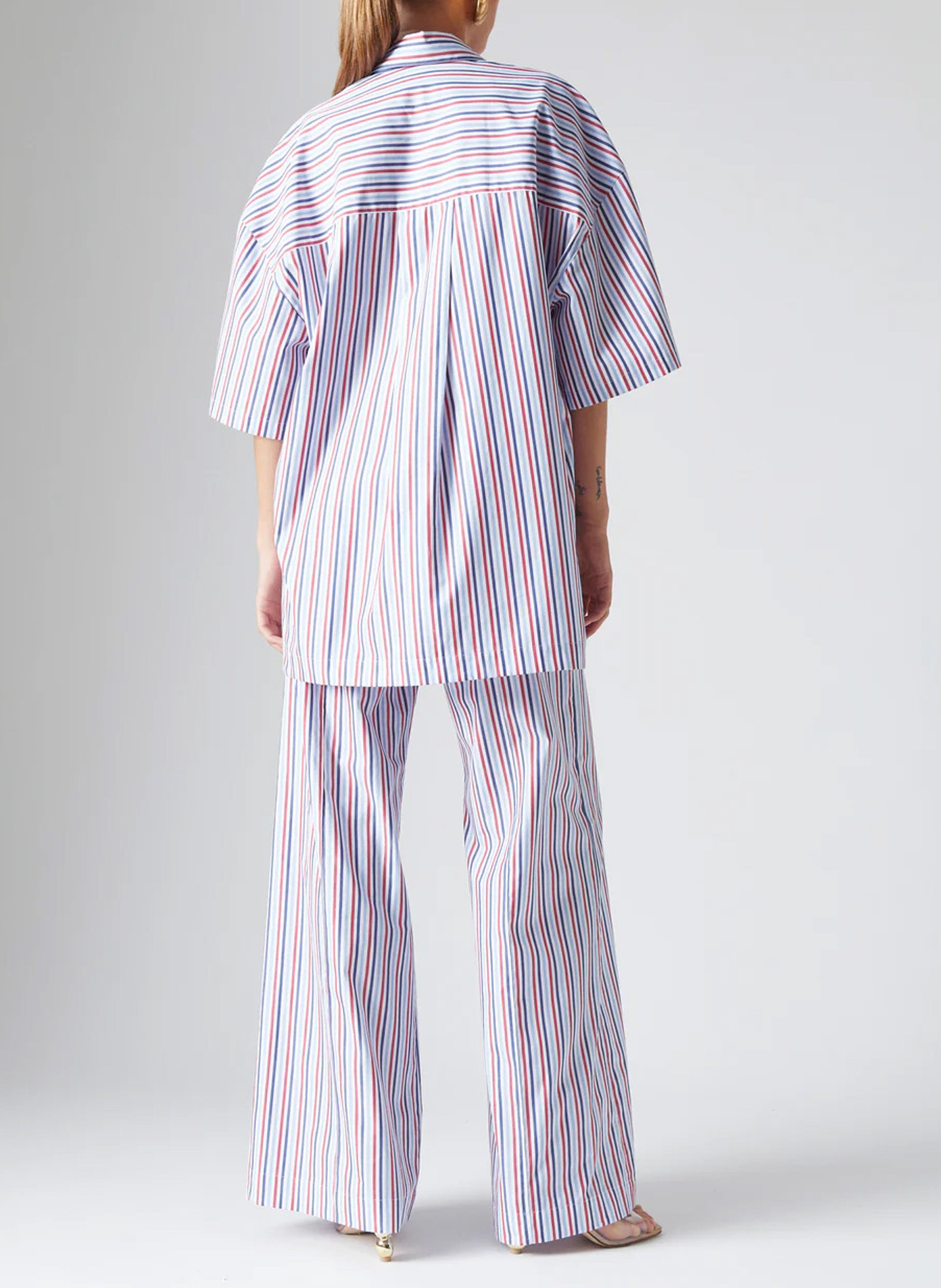 Chemise col classique manches contrastantes en coton THE LABEL EDITION Multicolored