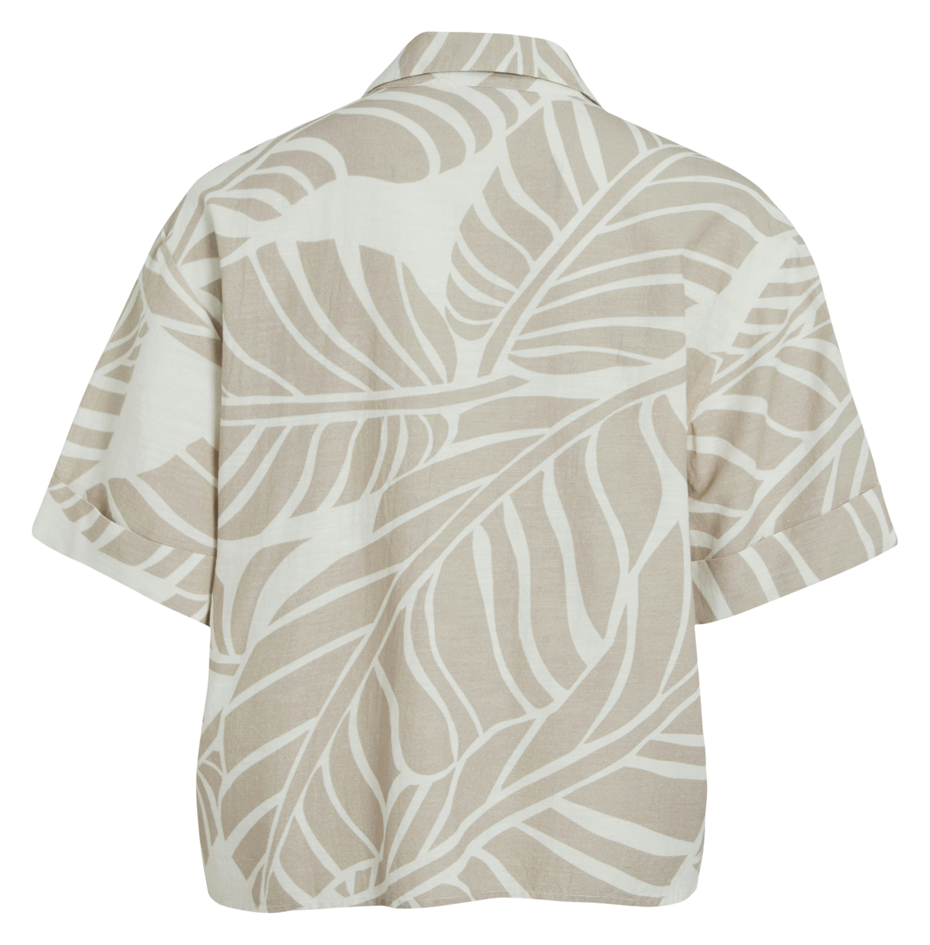 Top oversize en coton mélangé imprimé VILA Gris