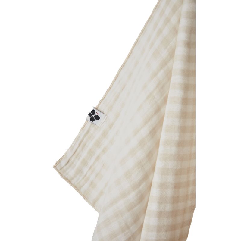 Set of 2 cotton muslin hand towels L'EFFET PAPILLON Multicolored