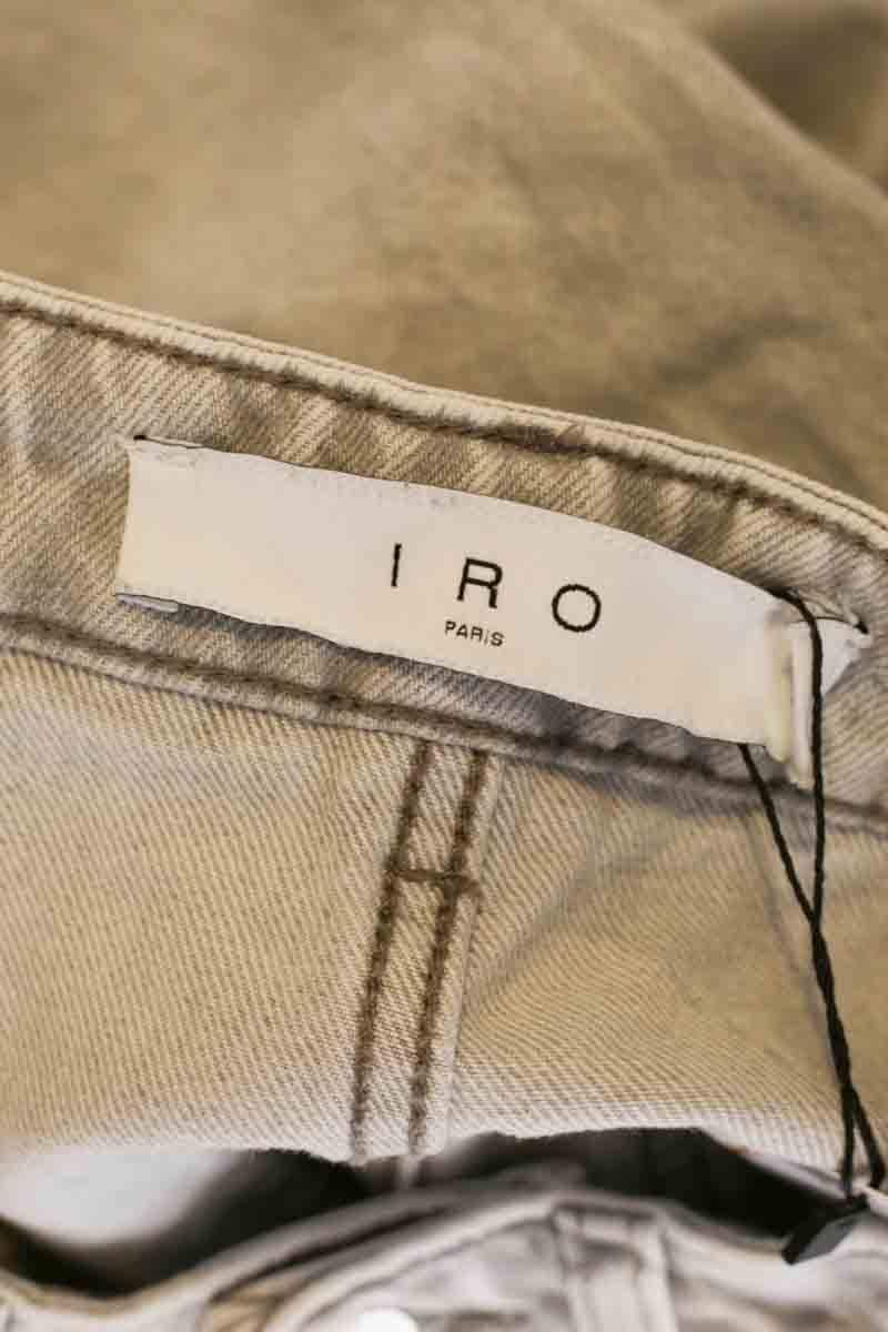 Cotton straight jeans IRO - Seconde Main Grey