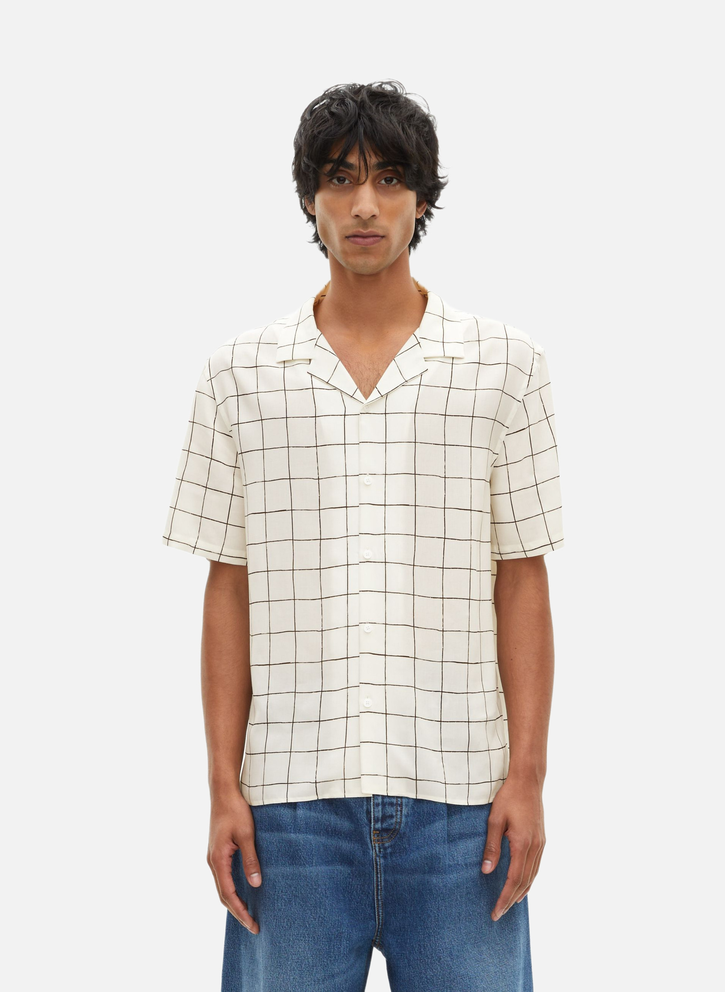 Checked short-sleeved shirt THE KOOPLES White