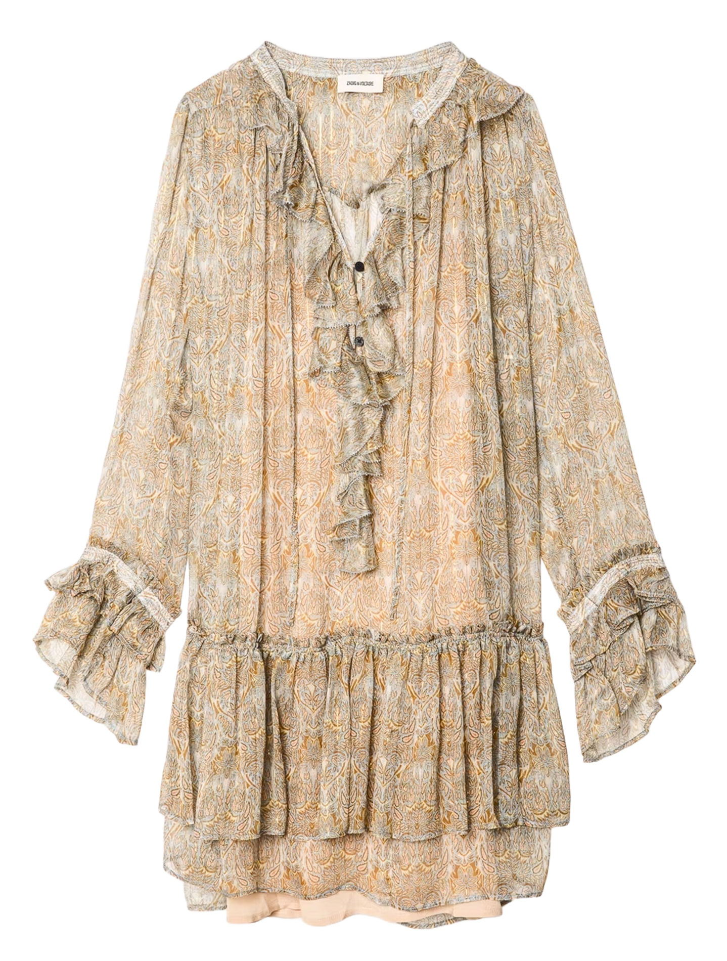 Robe courte imprimée ZADIG&VOLTAIRE Bleu