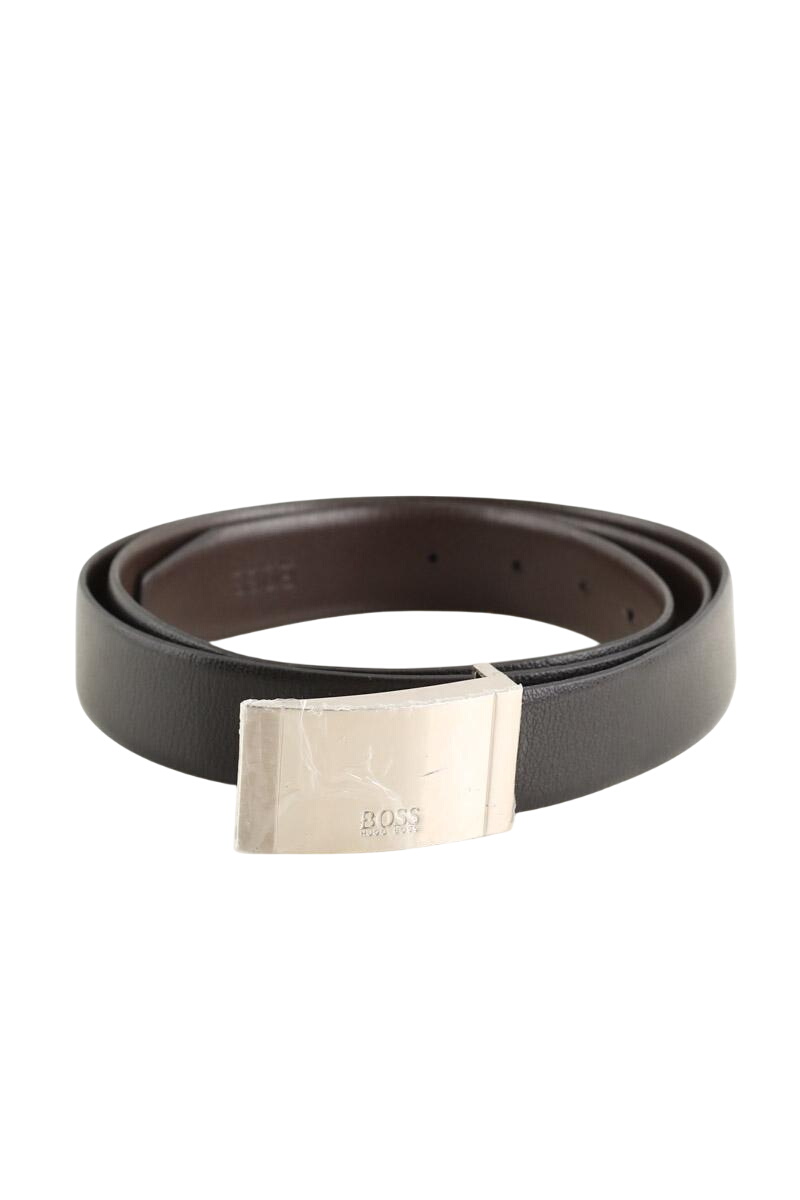 - Buckle closure. - Width: 3 cm.  BOSS - SECONDE MAIN Brown