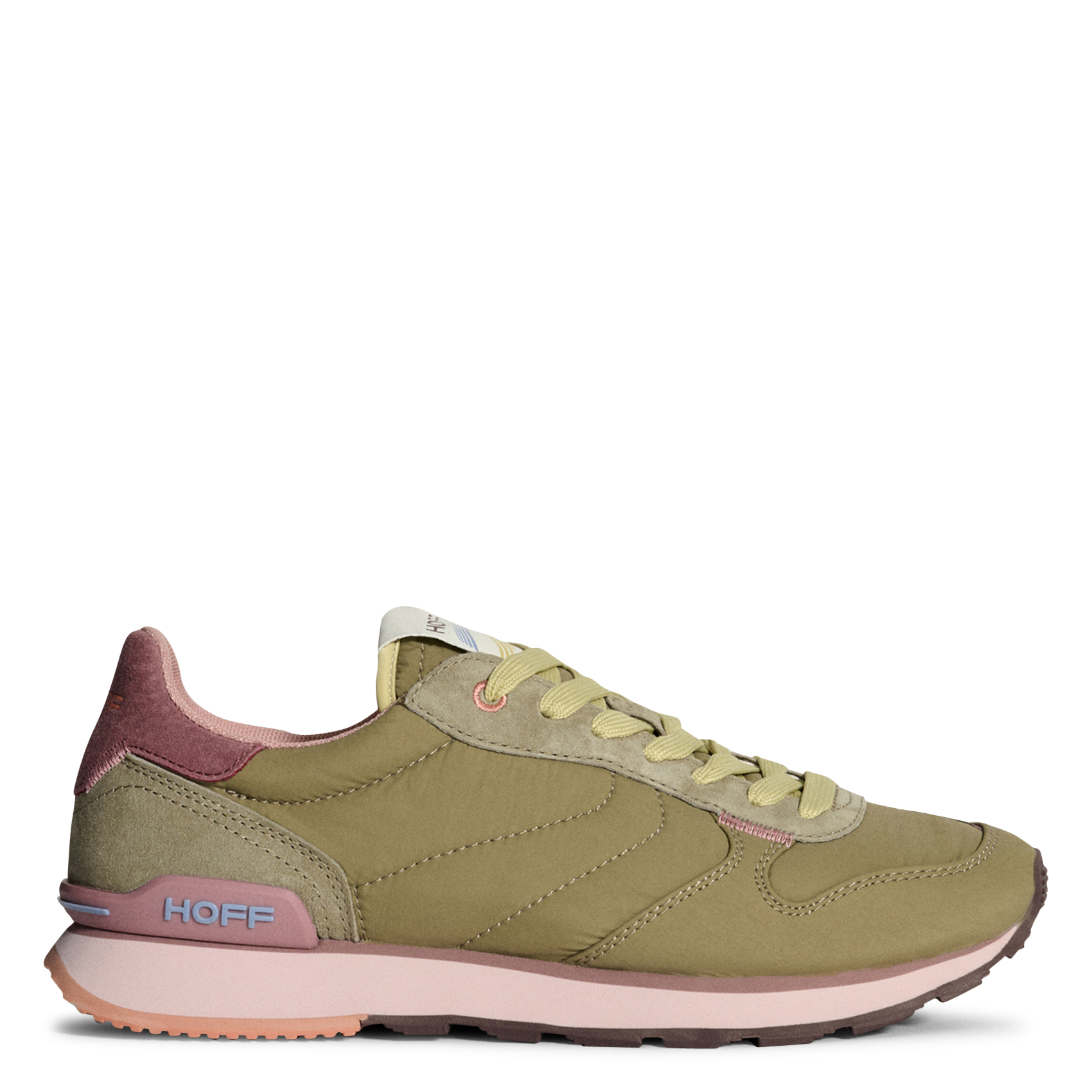 Lage sneakers van twee materialen HOFF Kaki