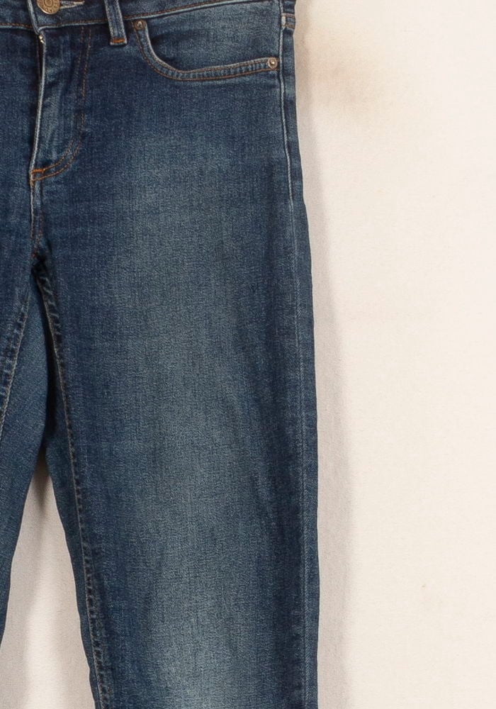 Cropped slim jeans with studs ACNE STUDIOS - Seconde Main Blue