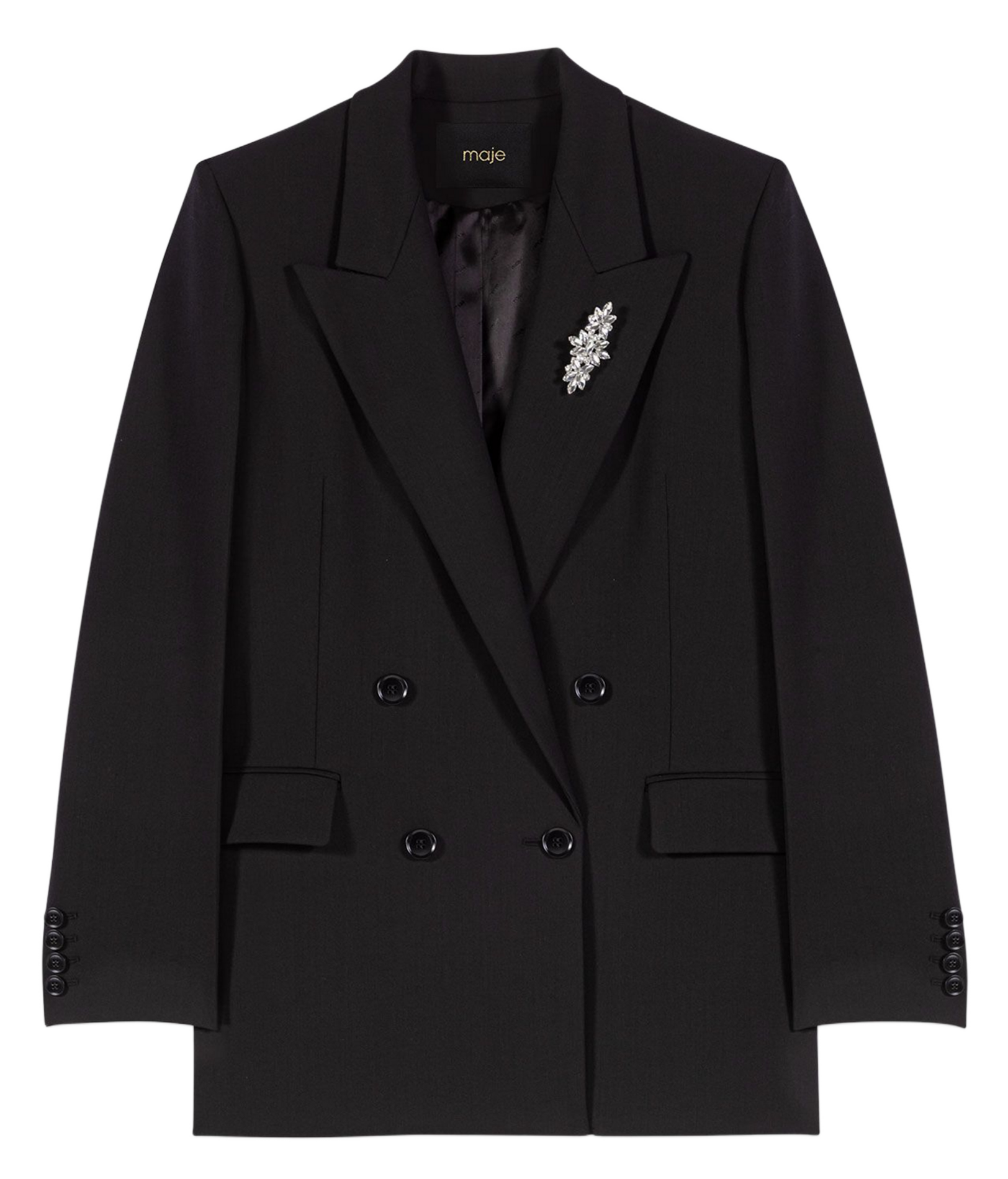Veste de tailleur  MAJE Noir