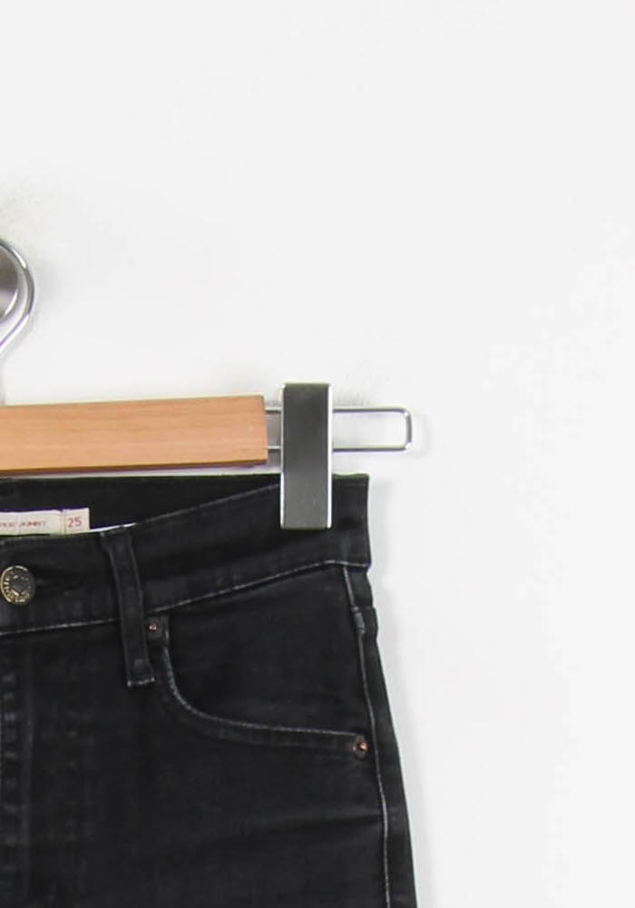 Cropped slim jeans with studs LEVI'S - Seconde main Black