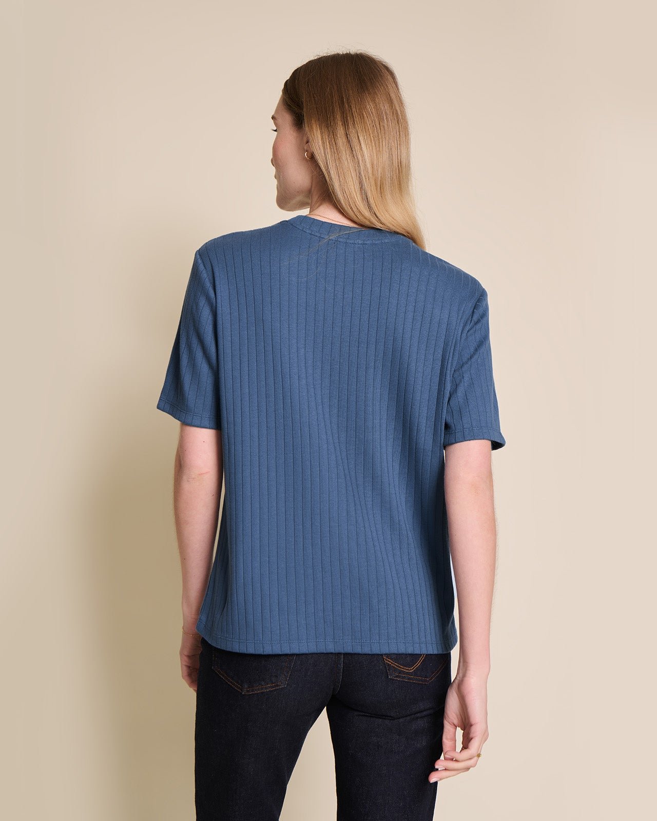 Le t-shirt le grand amour en coton bio EMOI EMOI Bleu