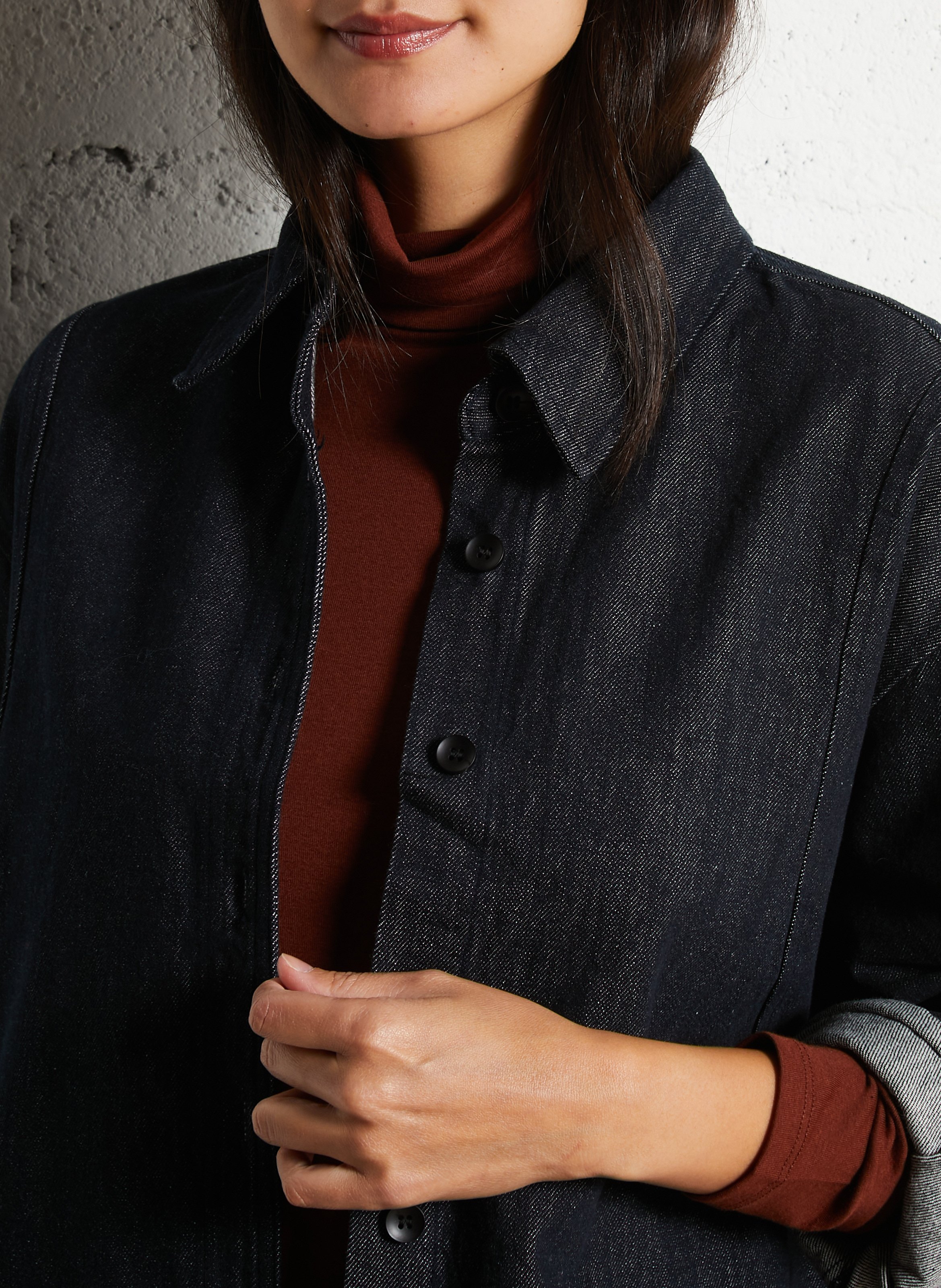 Jeanshemd mit klassischem Kragen THE KORNER Blau