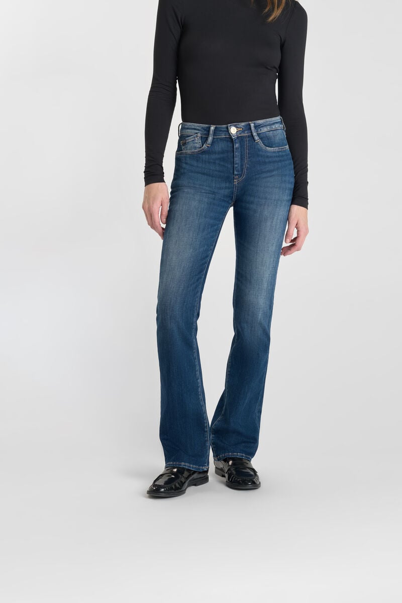 Bootcut power bootcut jeans, 34 length LE TEMPS DES CERISES Blue