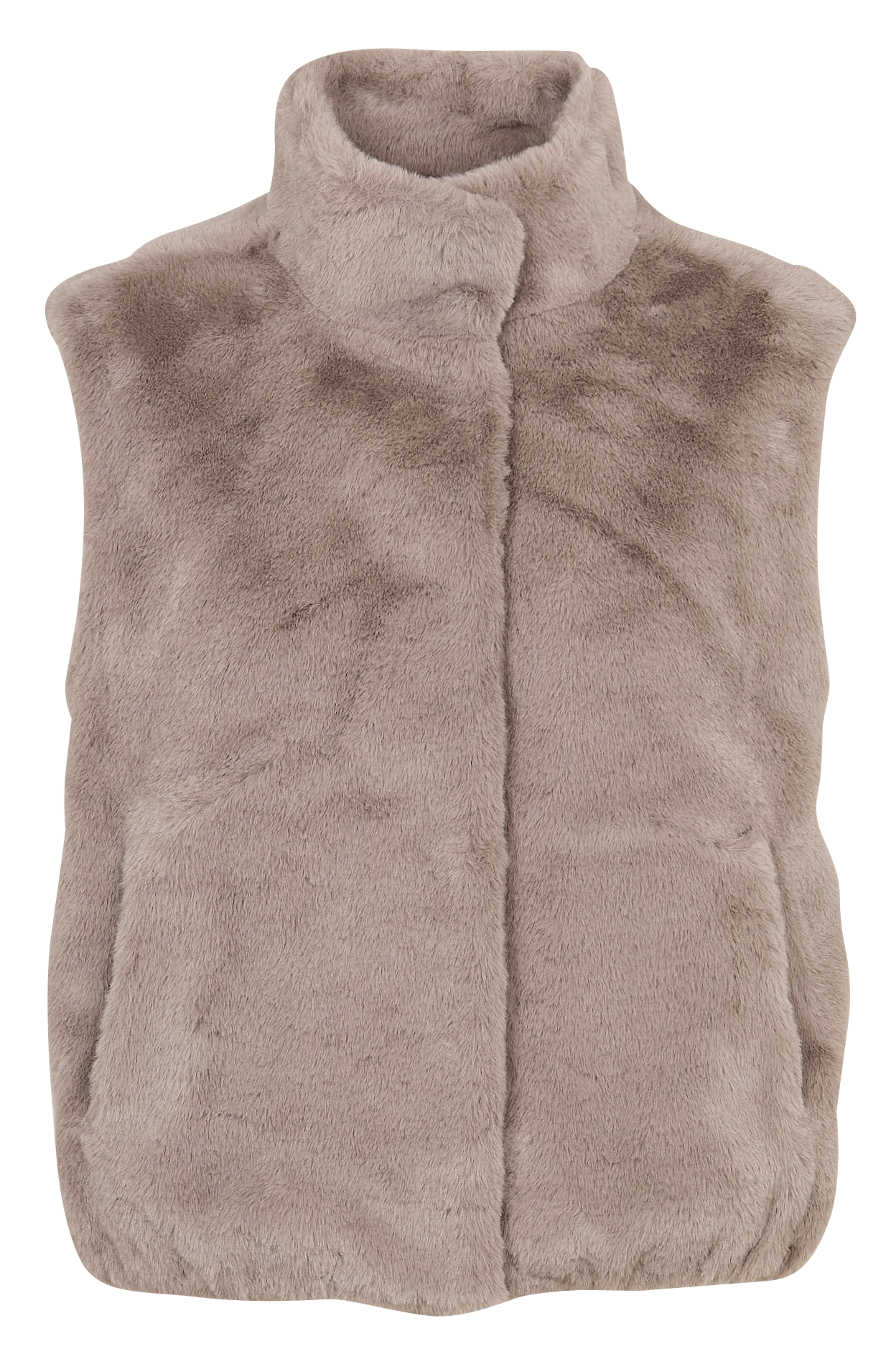 Jacke mit Stehkragen und Kunstpelz-Effekt KOOKAI Braun