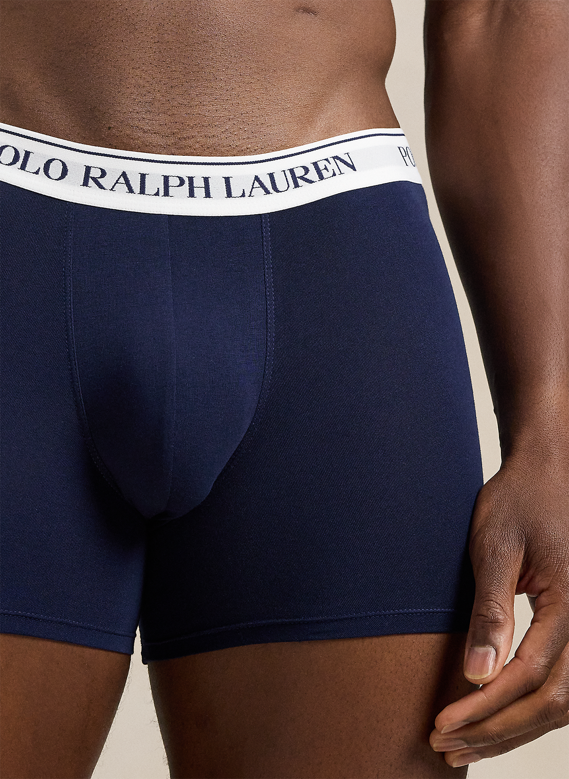 Lot de 3 boxers en coton mélangé POLO RALPH LAUREN Bleu