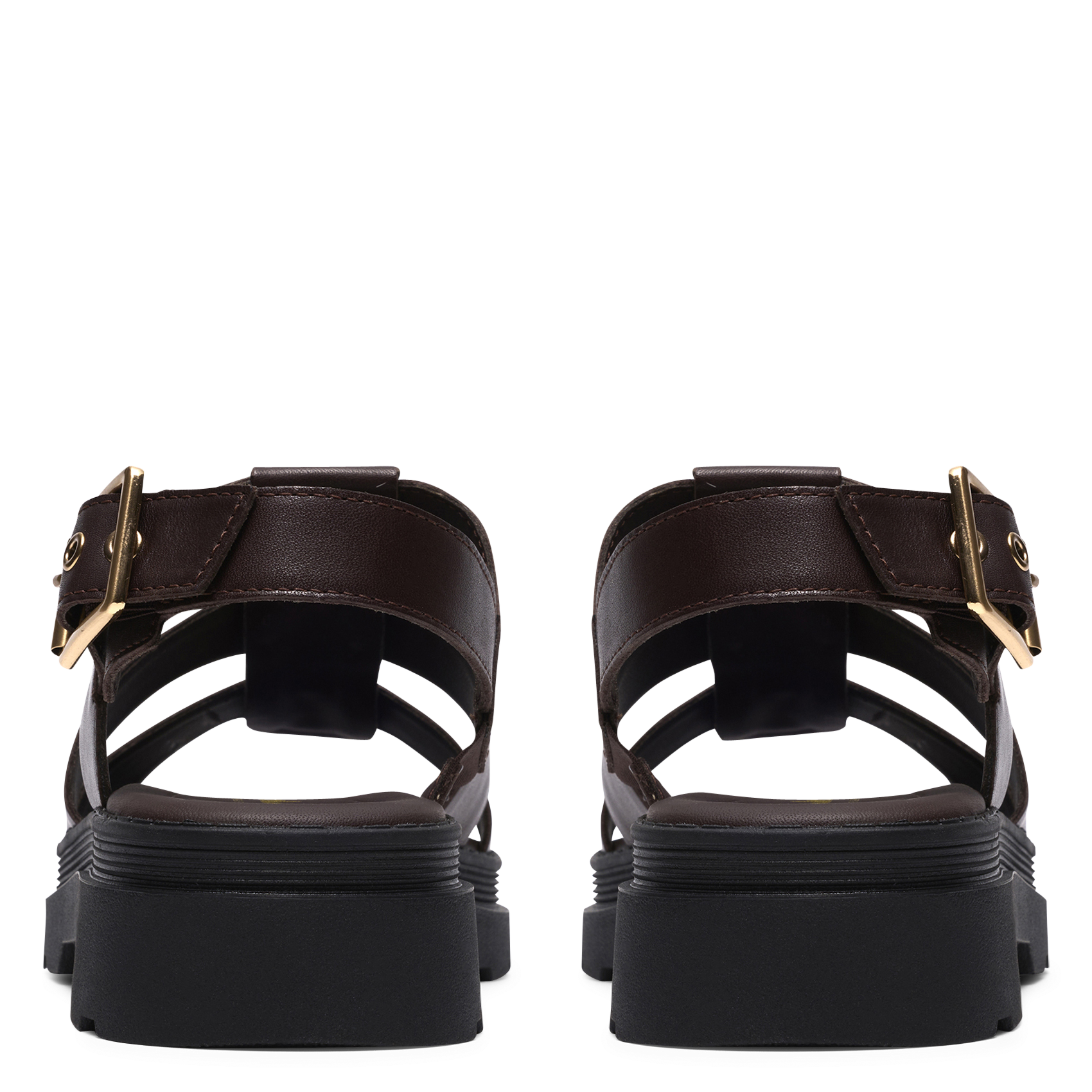 Fabia leather wedge sandals CLARKS Brown