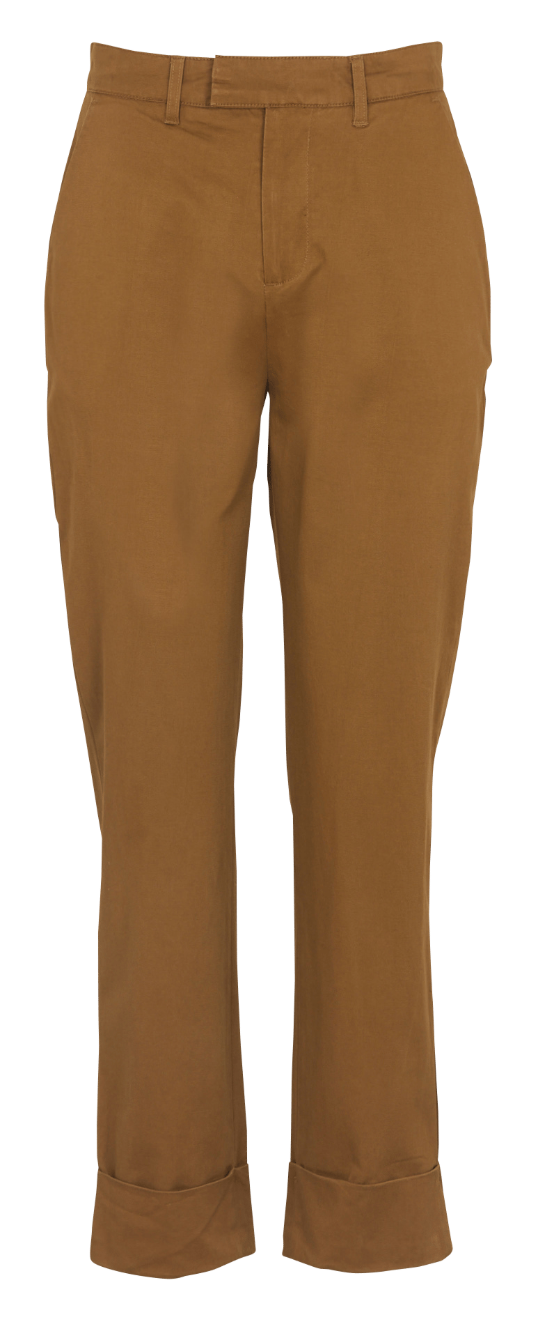 Zigarettenhose aus Baumwolle LEON & HARPER Braun