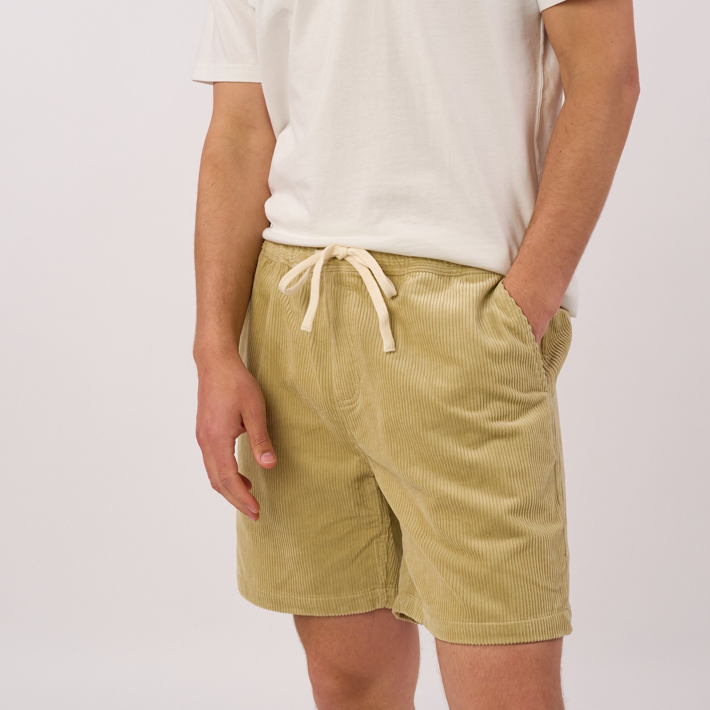 Ridge velvet shorts Green