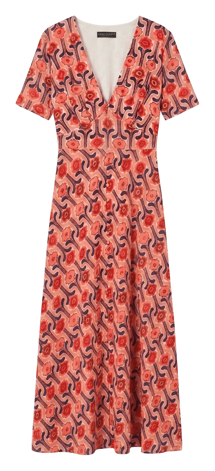 Robe longue cintrée à imprimé TARA JARMON Rose