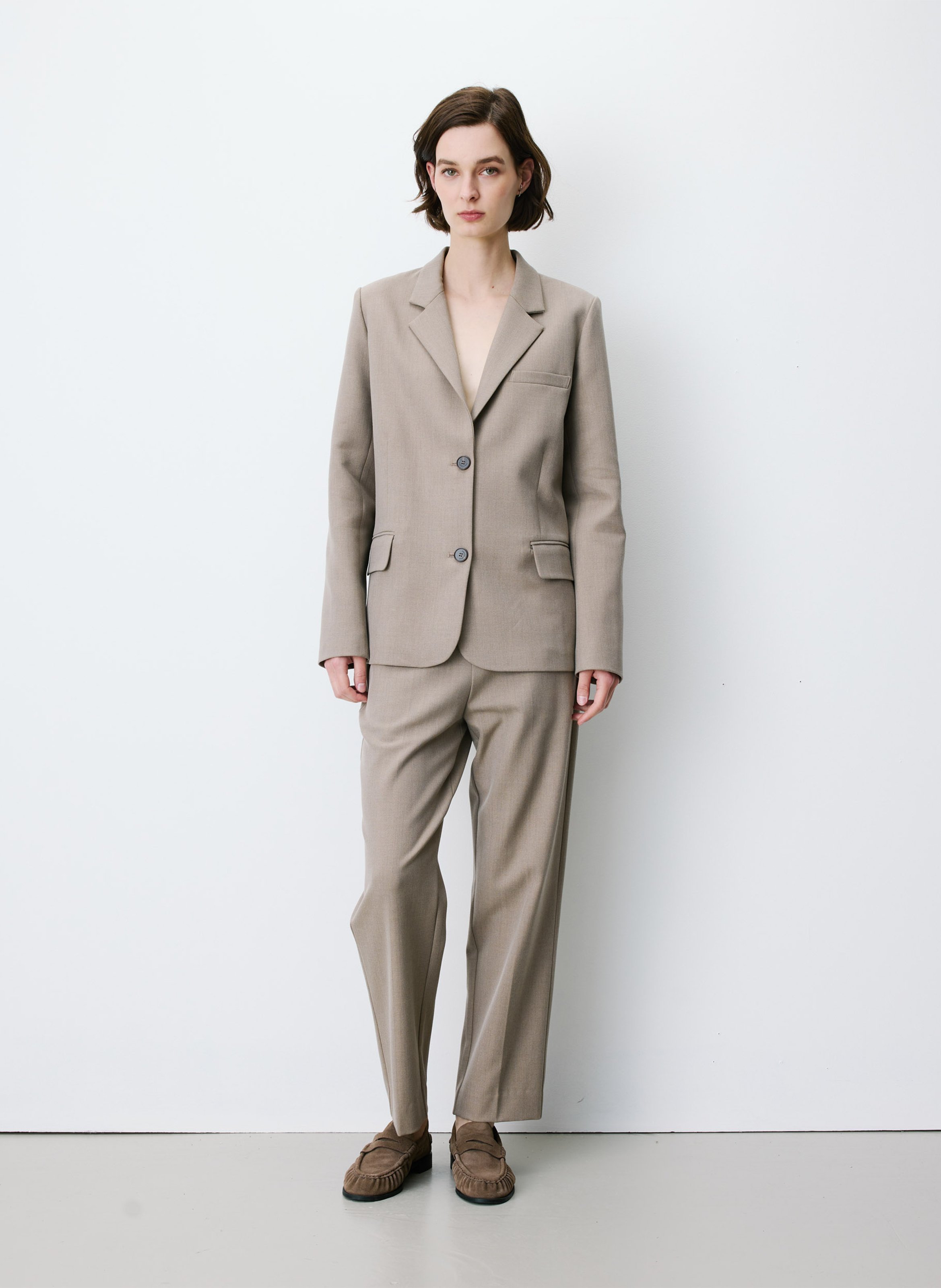 Straight suit jacket GRACE ET MILA Beige
