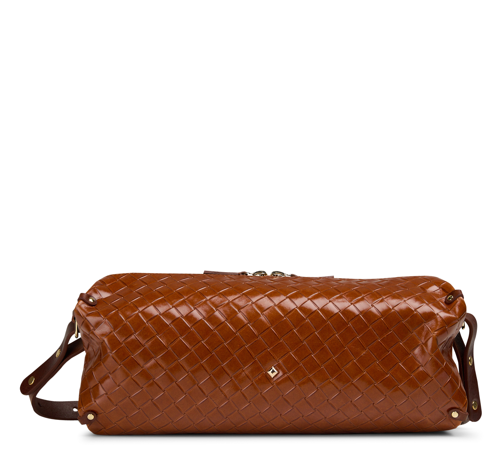 Baguette-Tasche aus Leder HERBERT FRERE SOEUR Braun