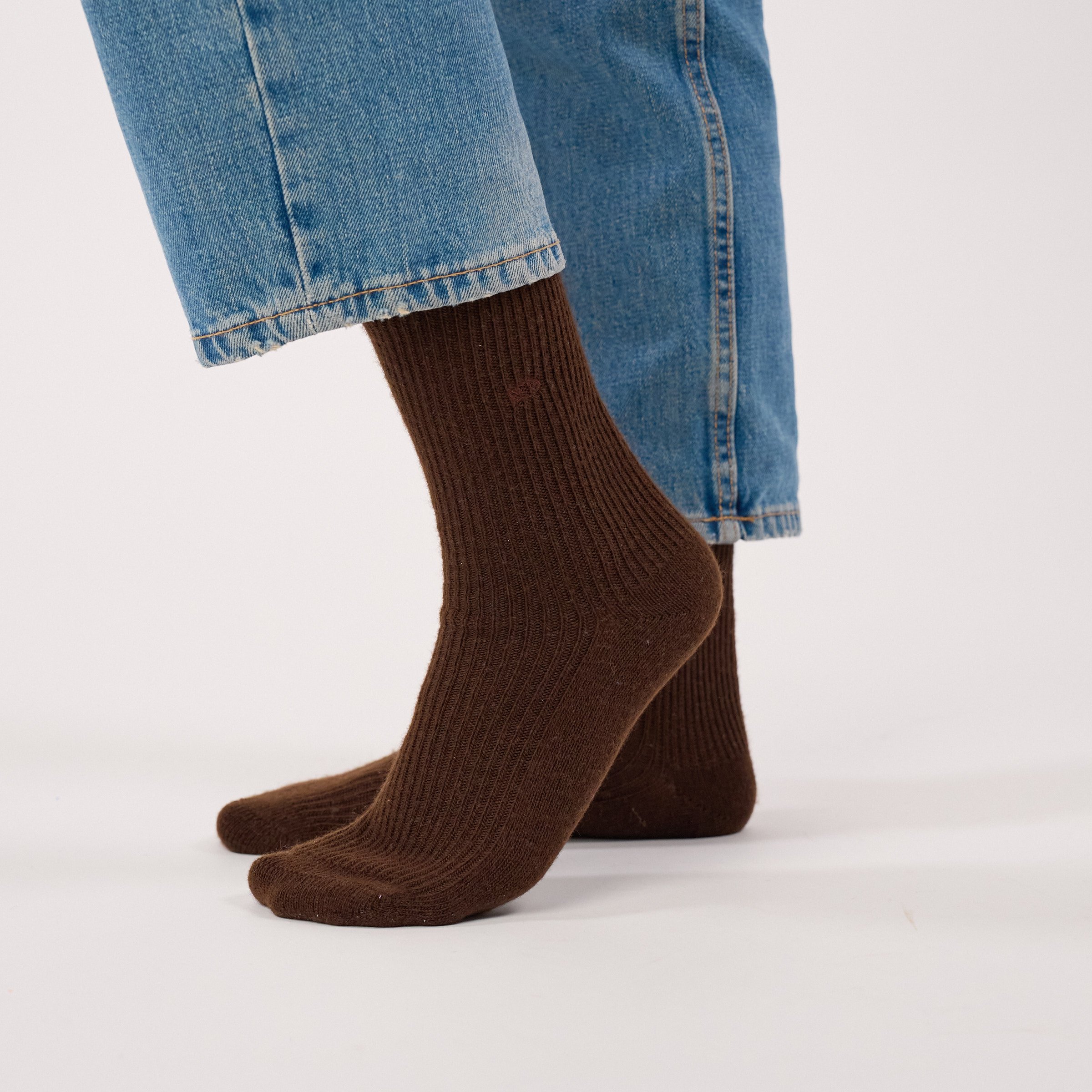 Wool socks | Brown BILLYBELT Women
