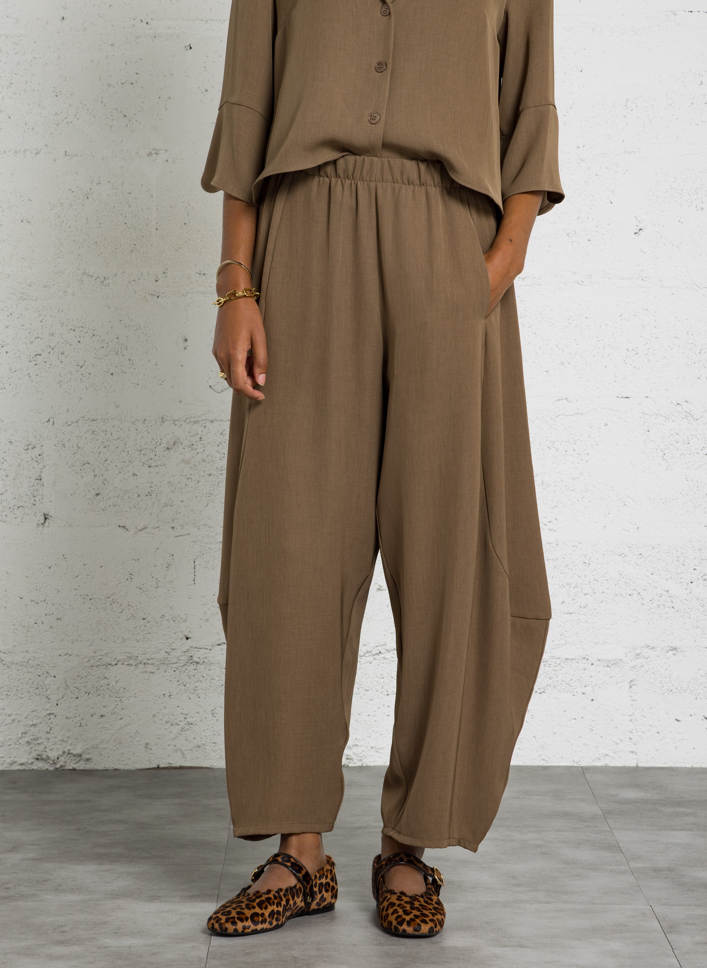Ballonbroek met elastische taille IMPERIAL Bruin