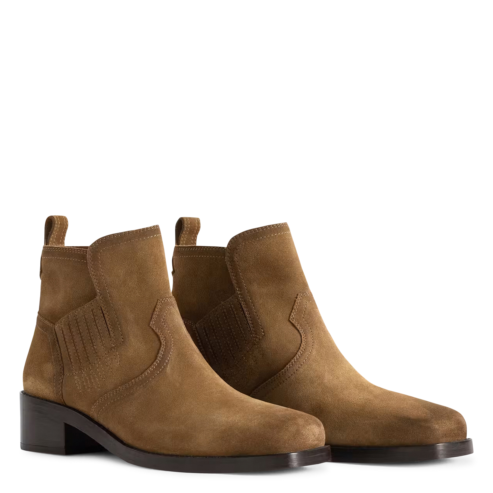 Lakleren enkellaarsjes ZADIG&VOLTAIRE Bruin