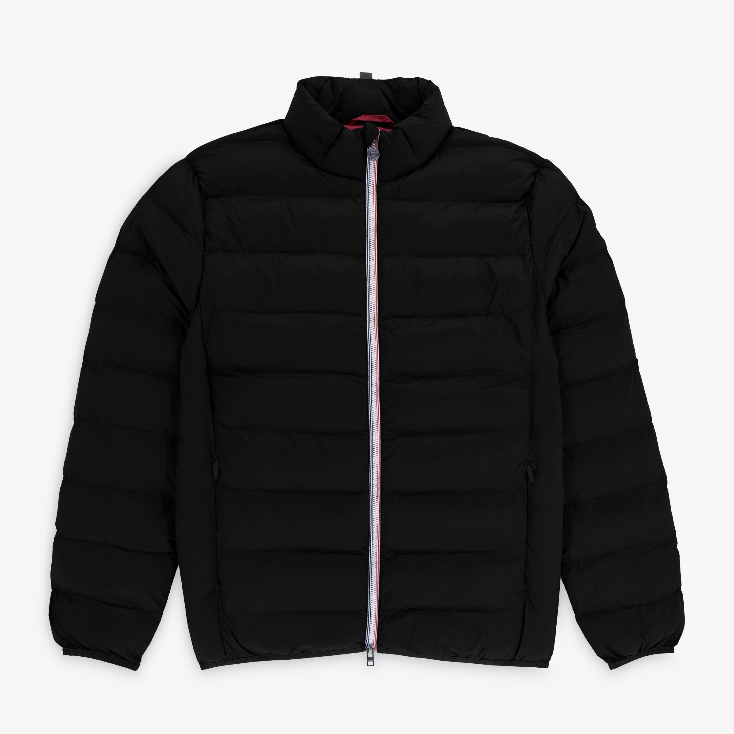 Men's black long-sleeved puffer jacket with a high neck piumino SERGE BLANCO Black