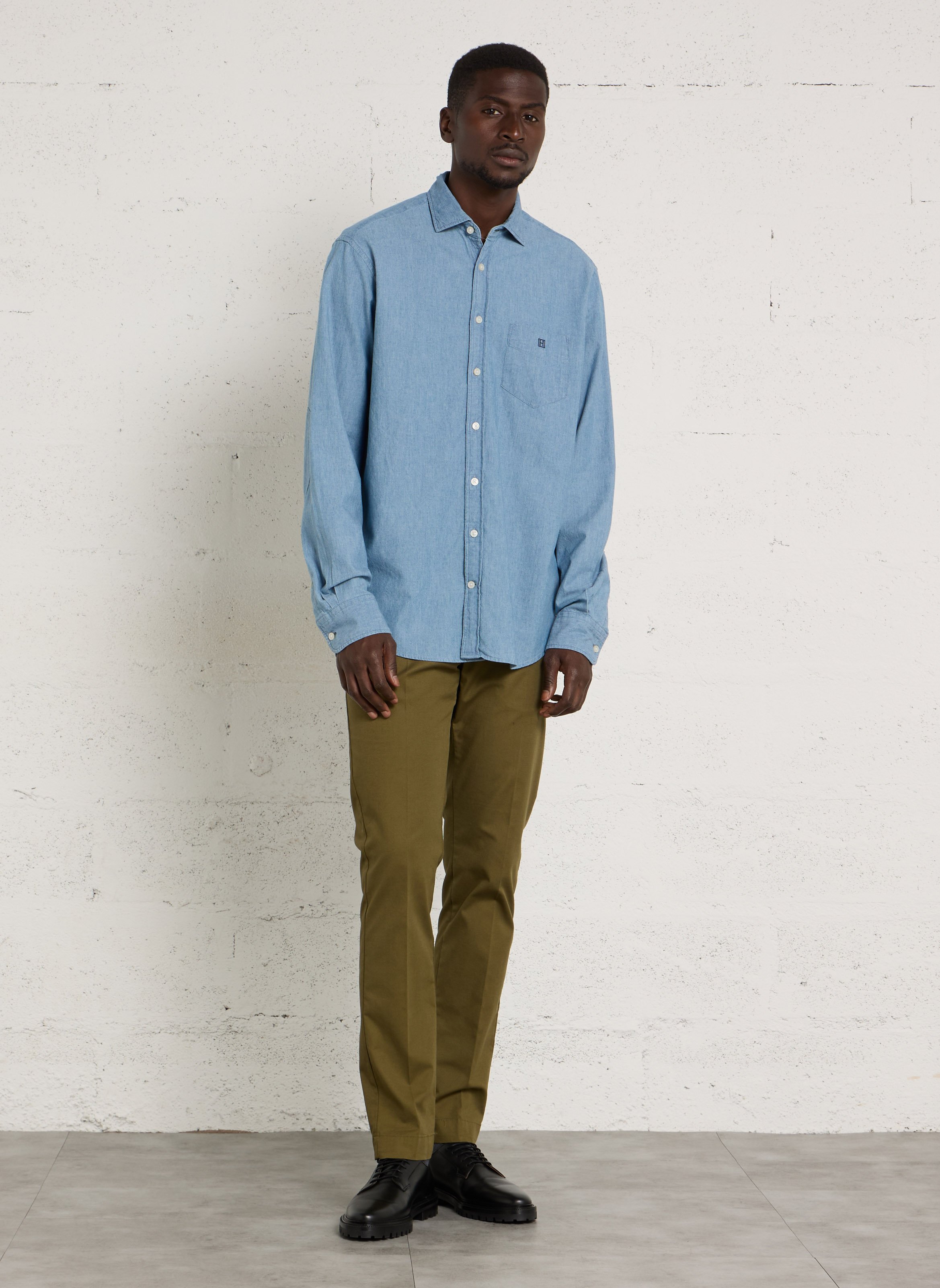 Chemise col classique HACKETT Bleu
