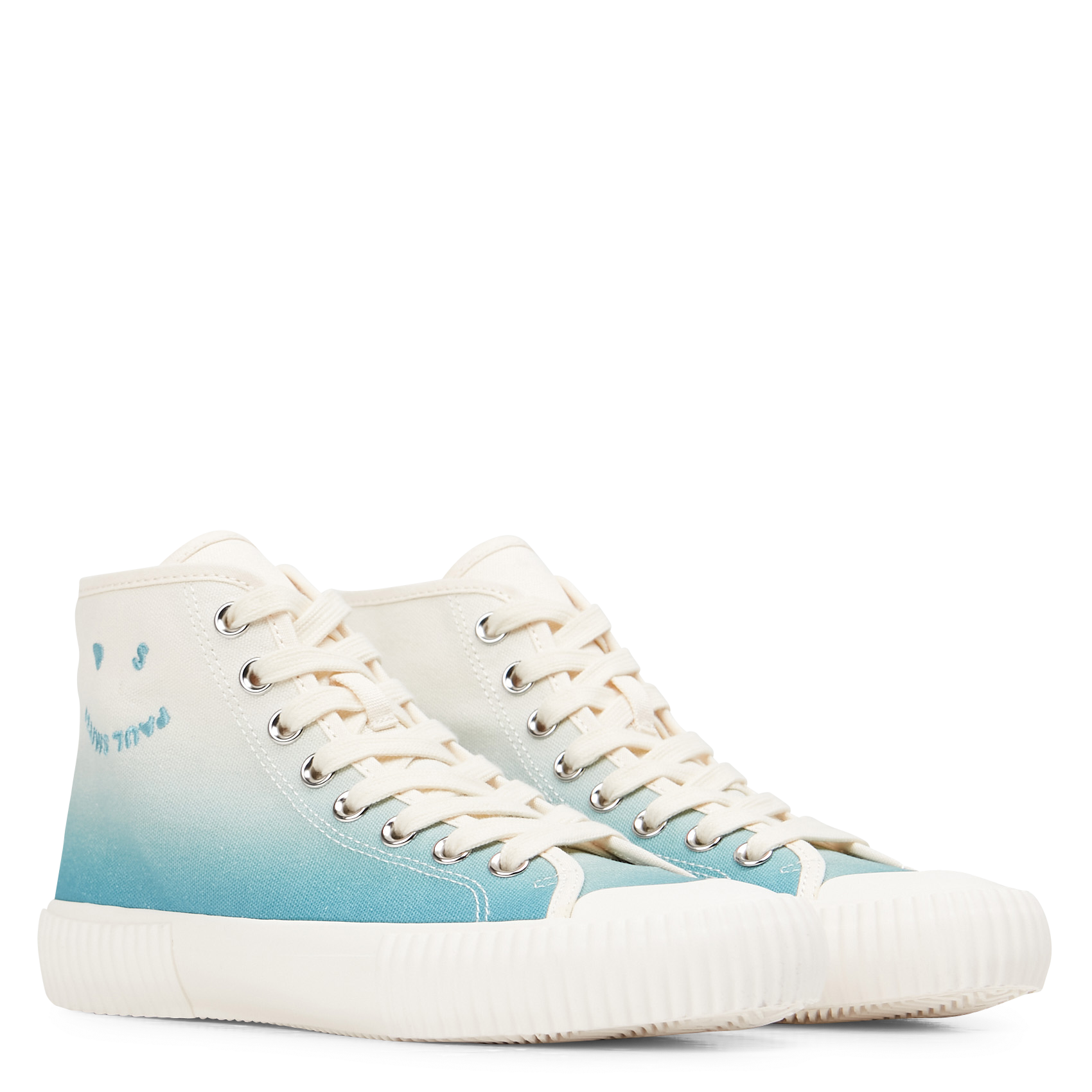 Baskets montantes en toile PAUL SMITH Bleu