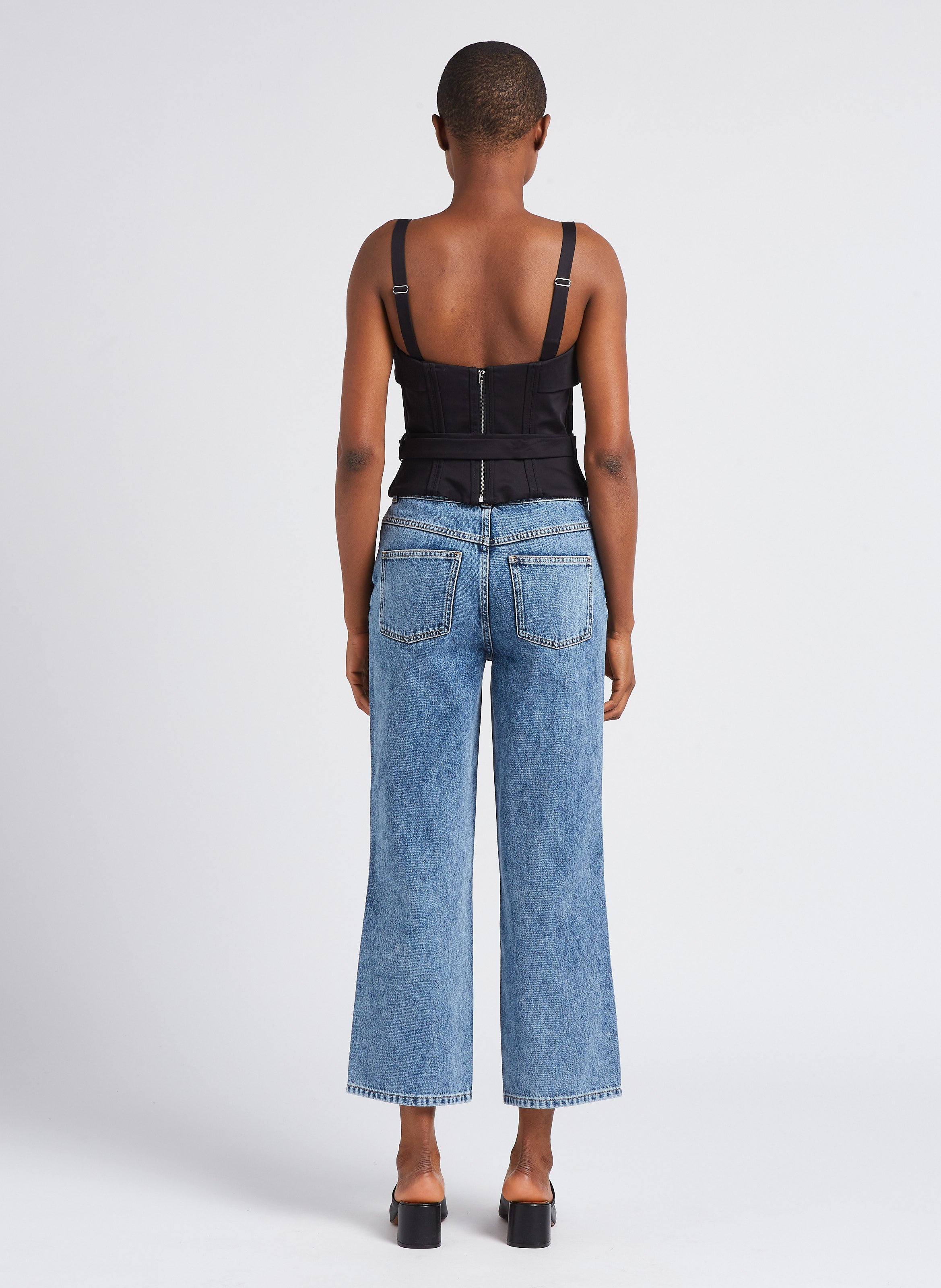 Faded straight-leg jeans IRO Blue