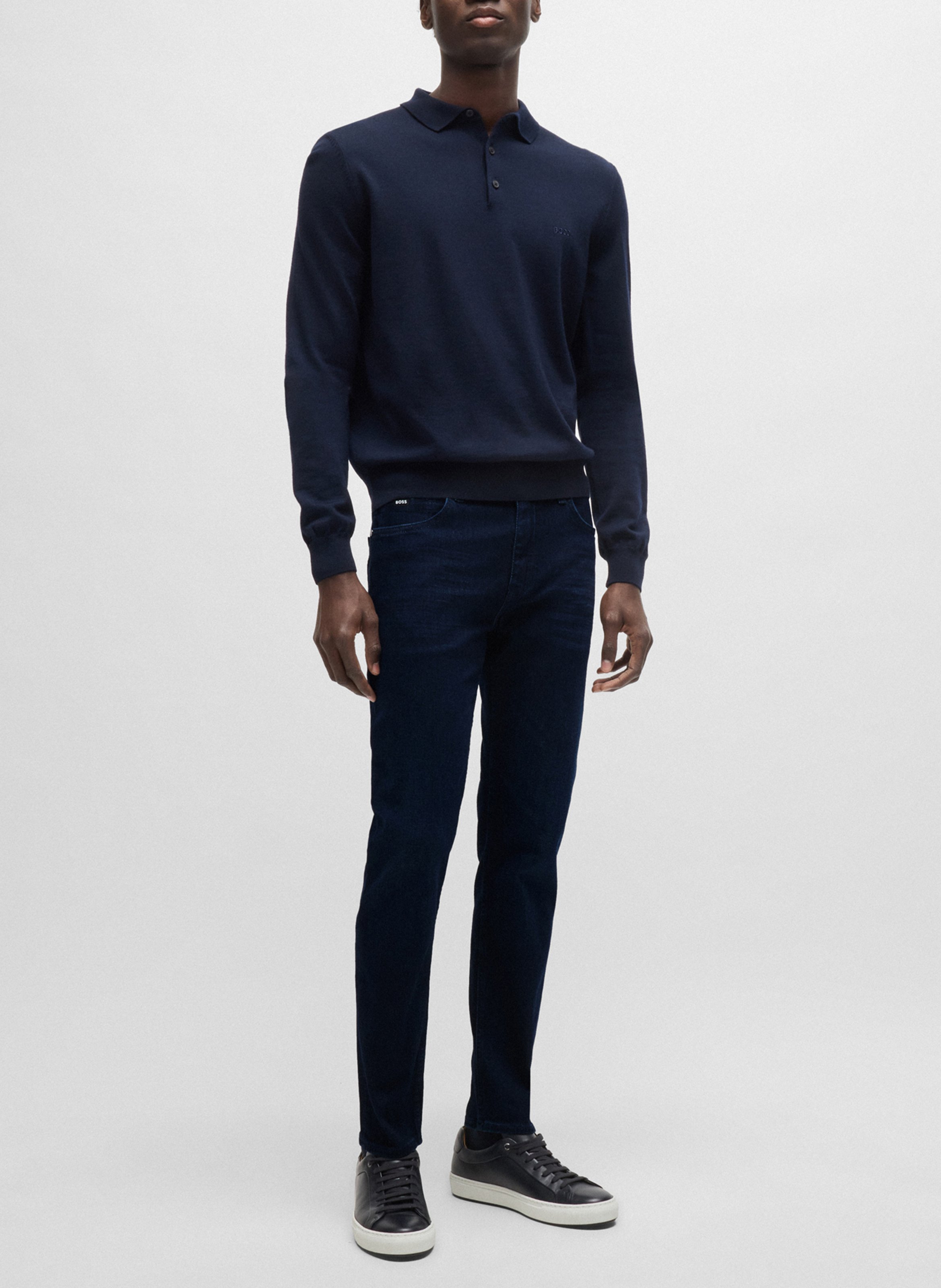 Slim-fit cotton blend jeans BOSS Blue