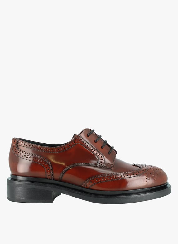 Derbies Ajourees En Cuir Glace Duermo Marron Jonak Femme 264 DUERMO CUIR GLACE 22 MARRON Place des Tendances