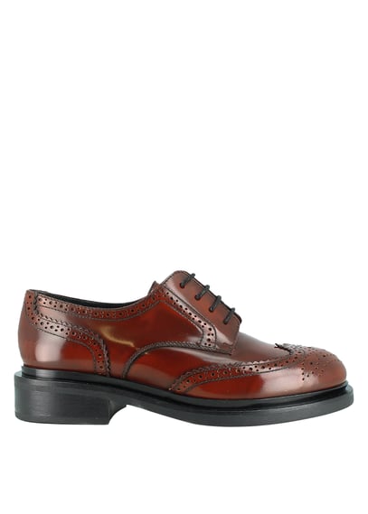 Derbies Ajourees En Cuir Glace Duermo Marron Jonak Femme 264 DUERMO CUIR GLACE 22 MARRON Place des Tendances