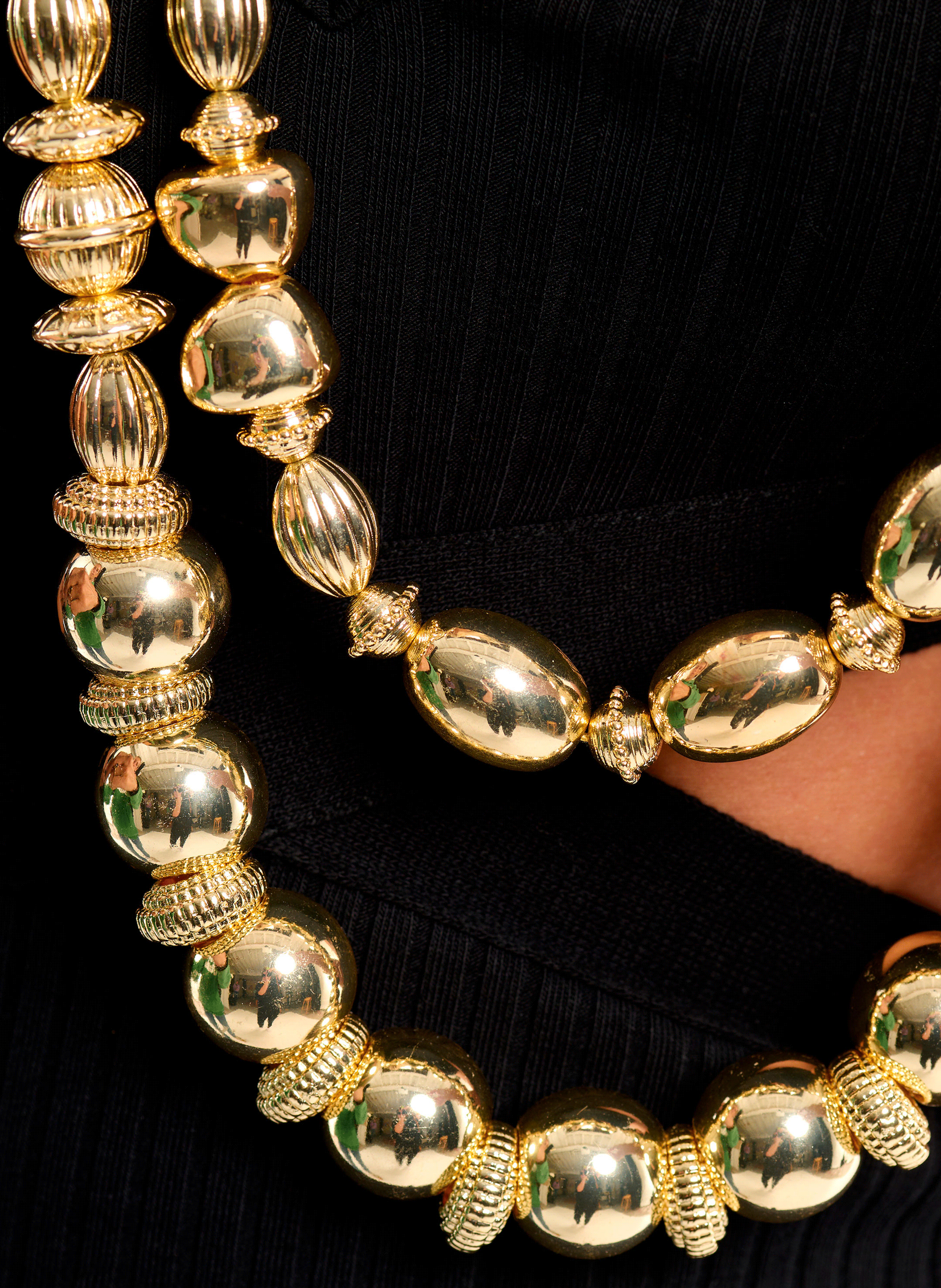 Long bead necklace HIPANEMA Golden