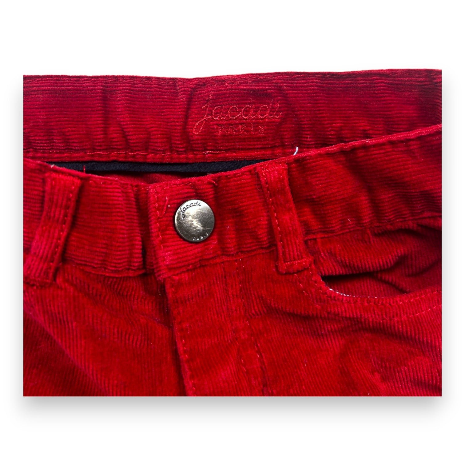 Red Baby Pants - 12 months JACADI - Seconde Main Red