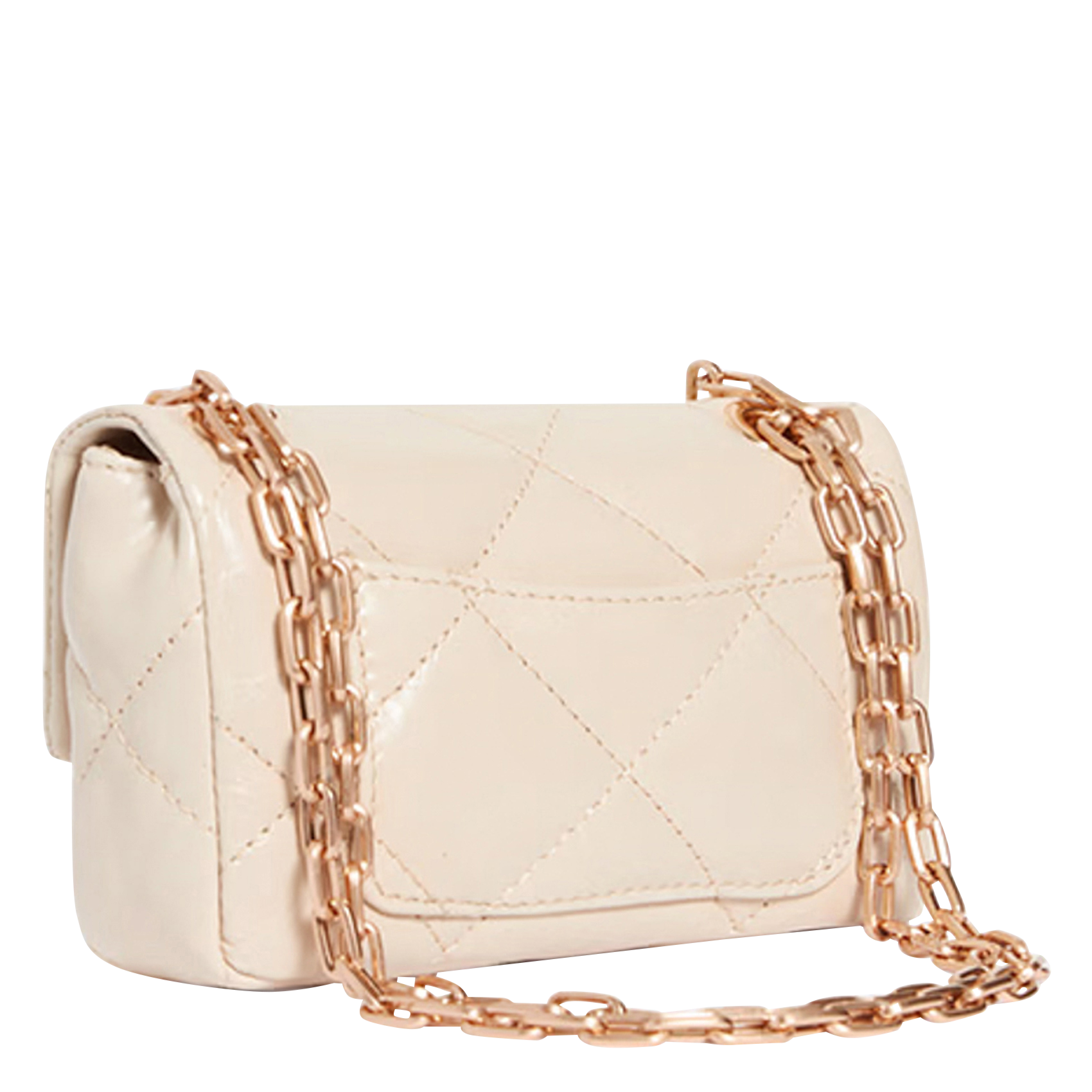 Gesteppte Umhängetasche aus Leder VANESSA BRUNO Beige