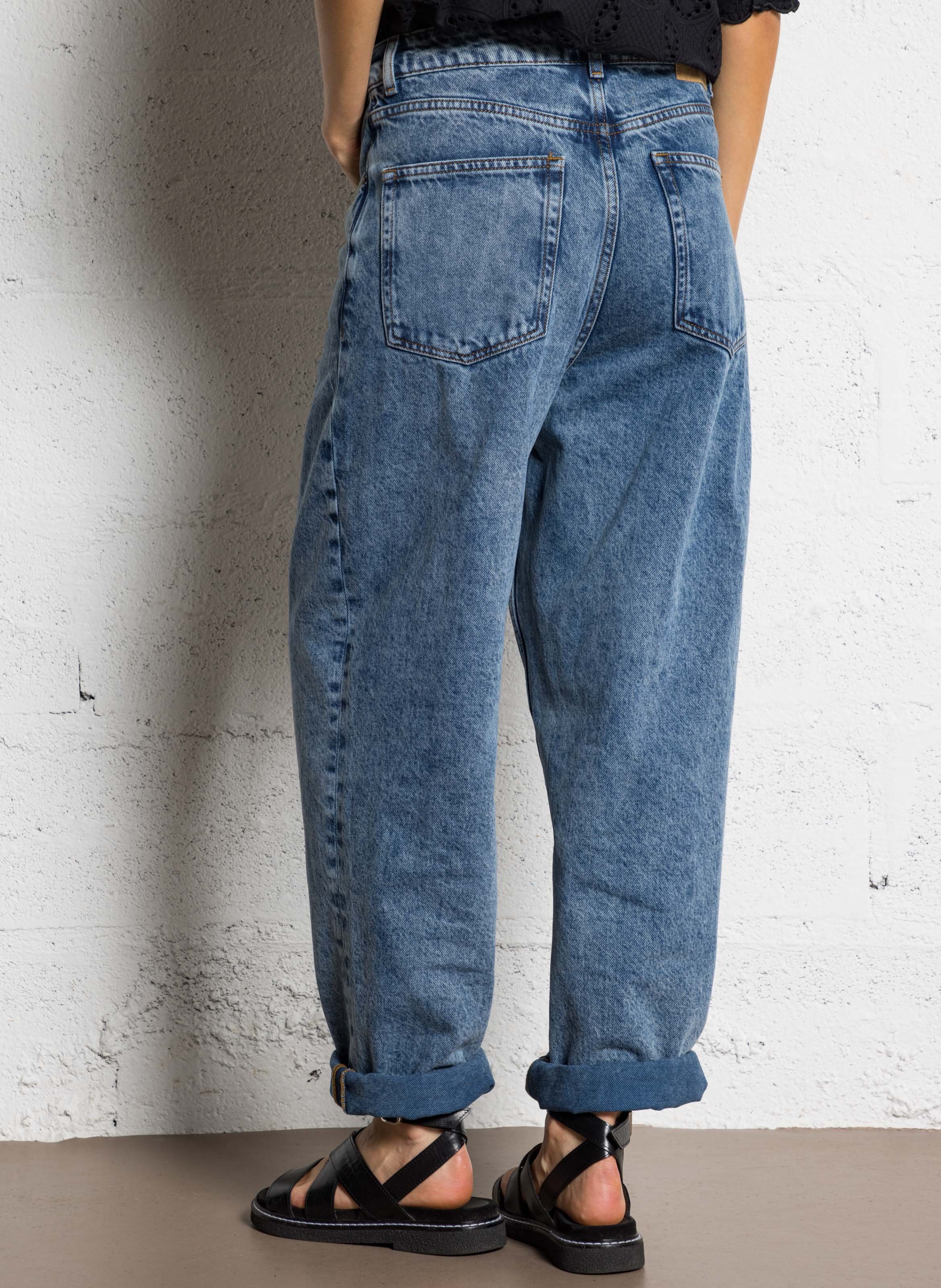 Ballonjeans aus Baumwolle AMERICAN VINTAGE Blau