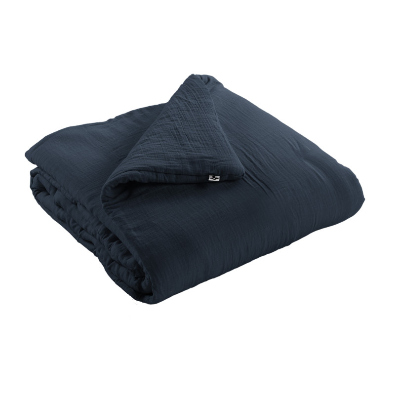 Edredon ou bout de lit en gaze de coton Multicolore