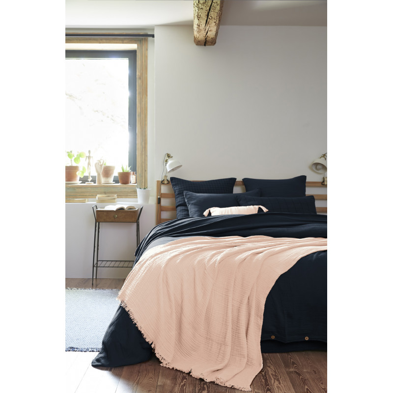 Pure cotton plaid L'EFFET PAPILLON Pink