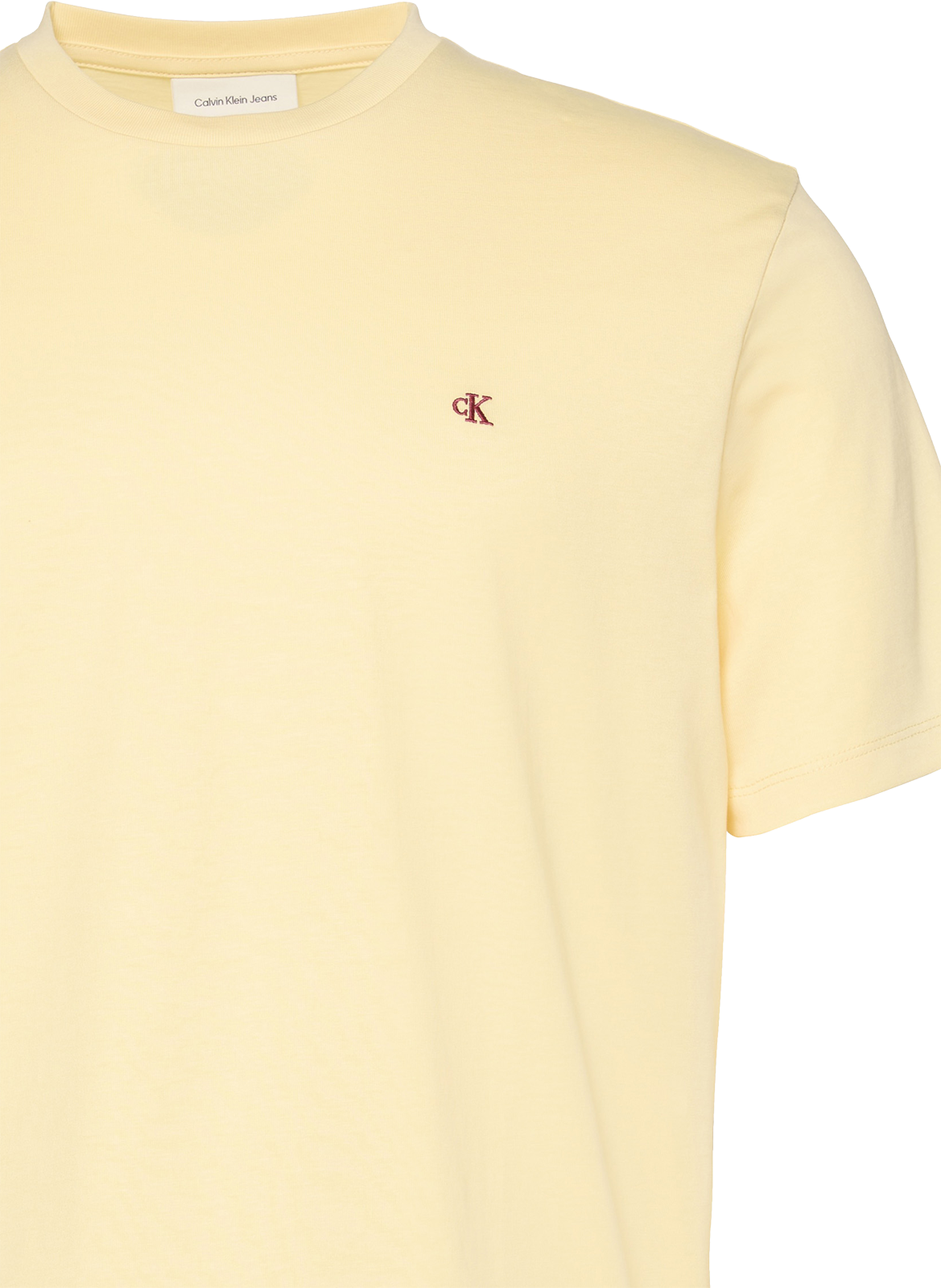 Tee-shirt droit en coton CALVIN KLEIN Jaune