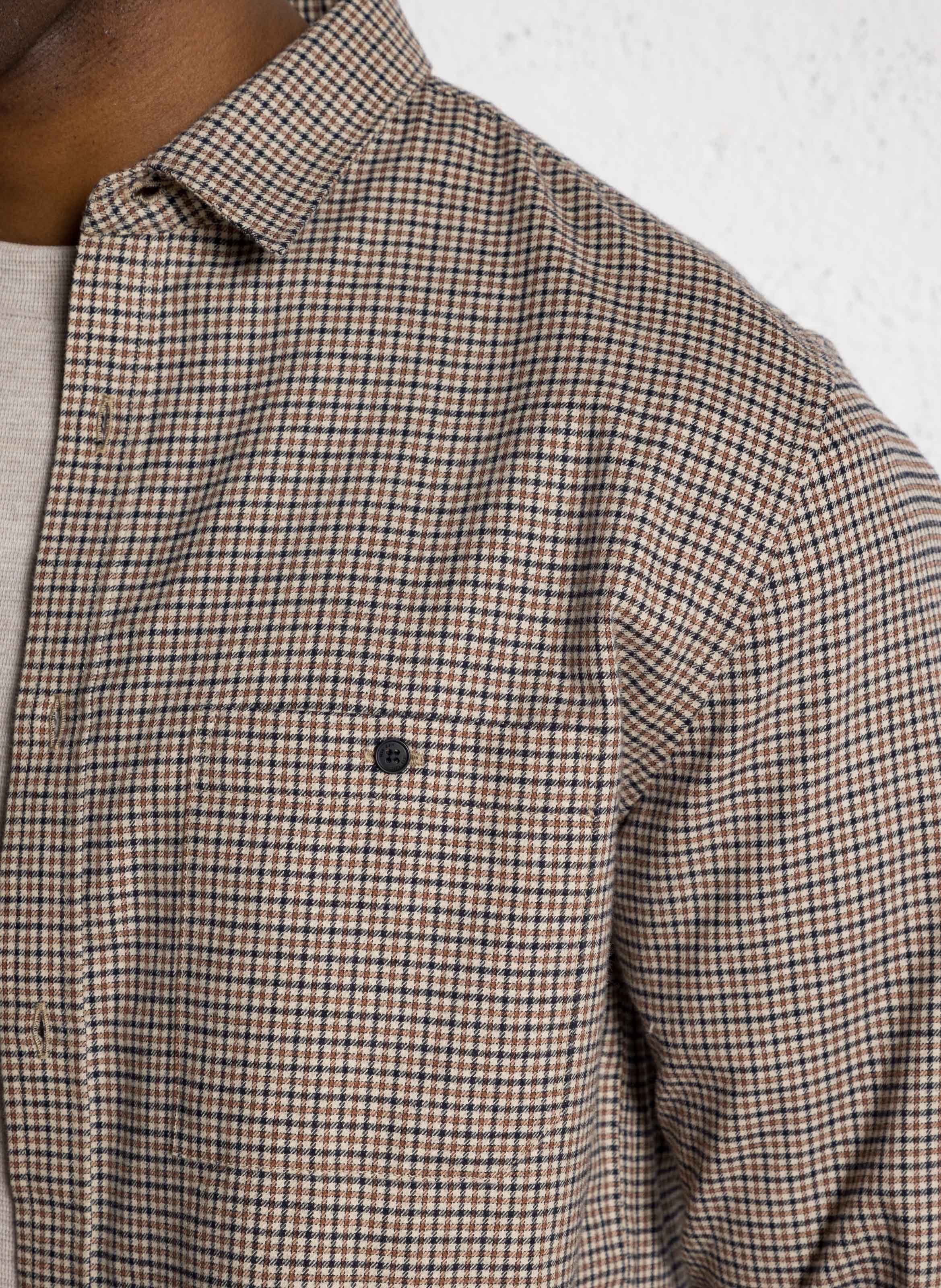 Gerade Knopfleiste Hemd mit Muster IKKS Beige